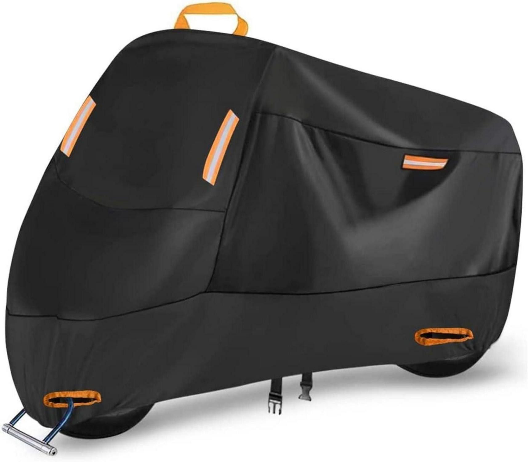 Faltgarage Motorrad Abdeckplane 300D Outdoor Wasserdicht Reflektionsstreifen M