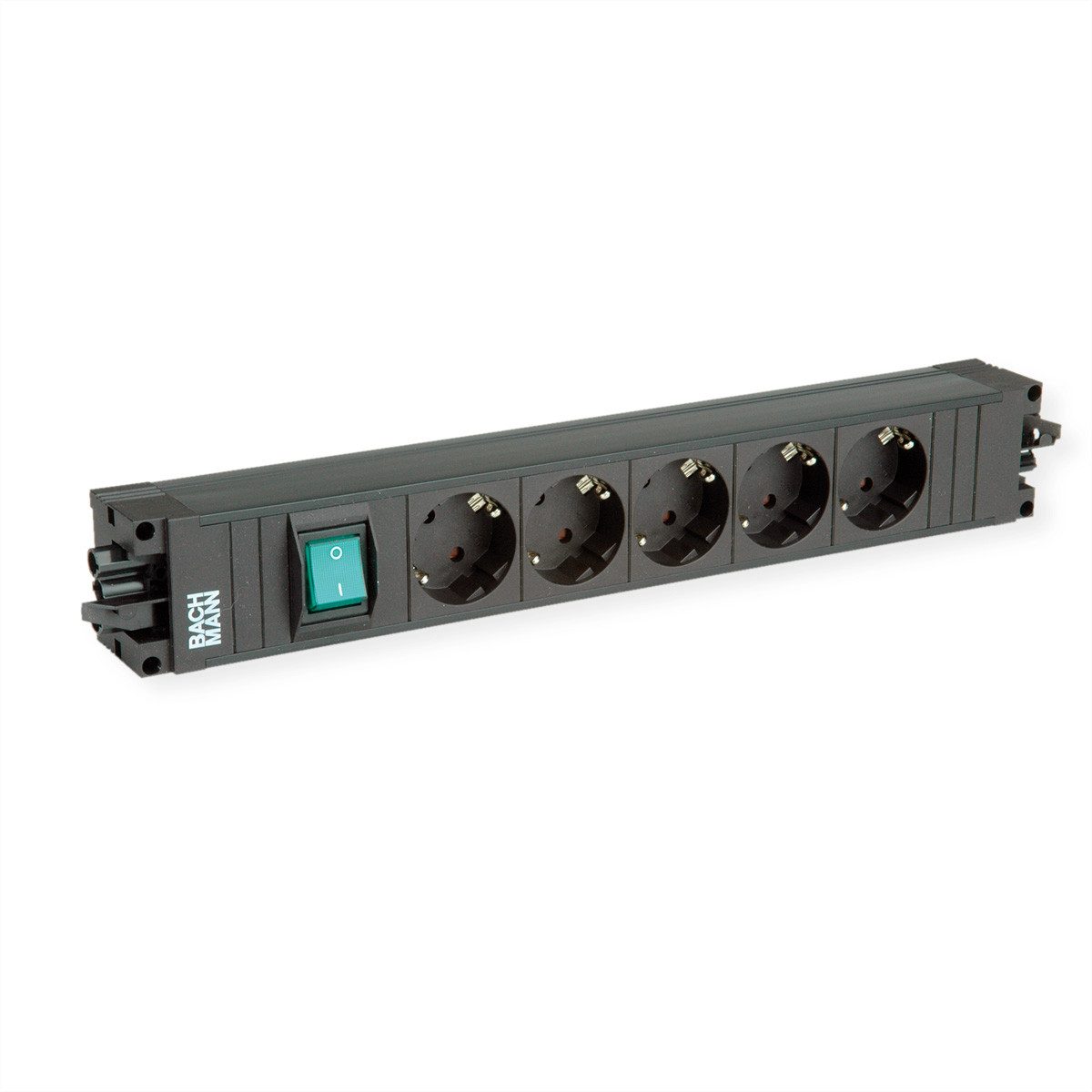 Bachmann STEP BASE 5xCEE7/3 GST18 Einbau-Tischsteckdosenleiste (Kabellänge 0 m), mit Schalter