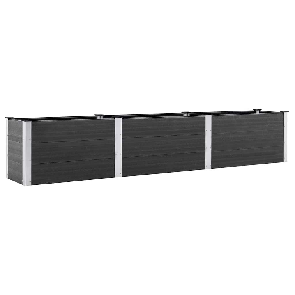 vidaXL Hochbeet Garten-Hochbeet 300x50x54 cm WPC Grau (1 St)