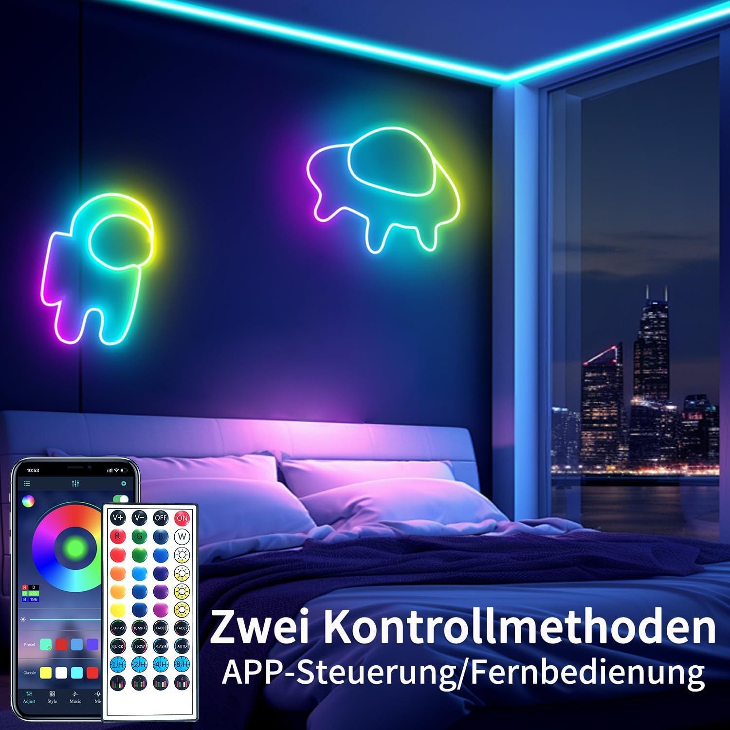 BlingBin LED-Lichterkette Neon Led strip RGB günstig online kaufen