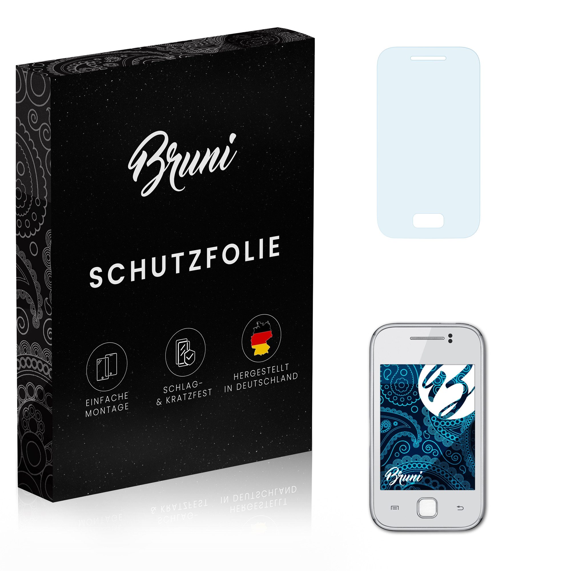 Schutzfolie Glasklare Displayschutzfolie für Galaxy Y GT-S5363