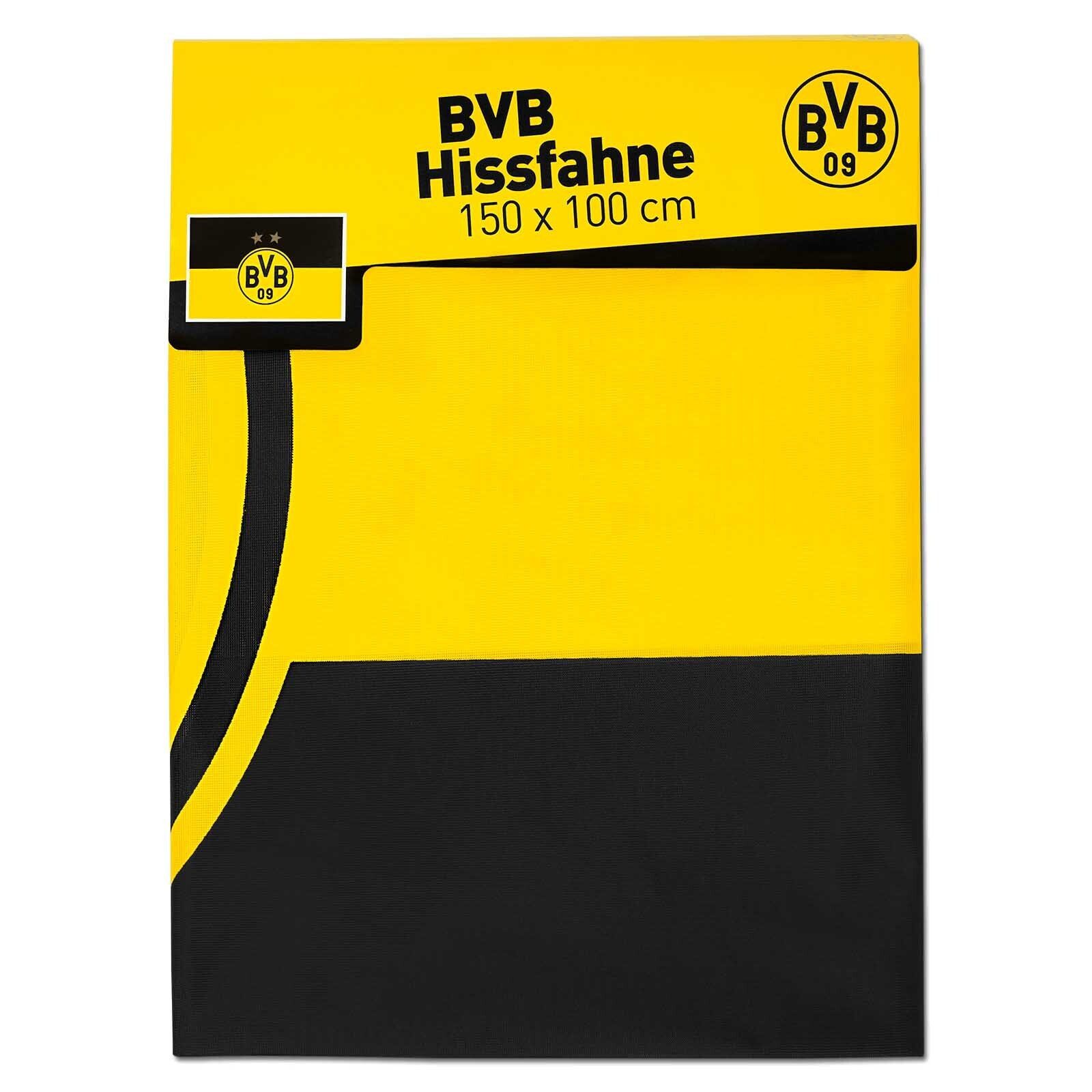 BVB Fahne BVB-Hissfahne (150 x 100 cm) (Packung, 1-St., Fahne)