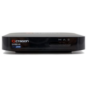 OCTAGON SX988 4K UHD Linux E2 IP mit 300 MBit/s WLAN Stick Netzwerk-Receiver