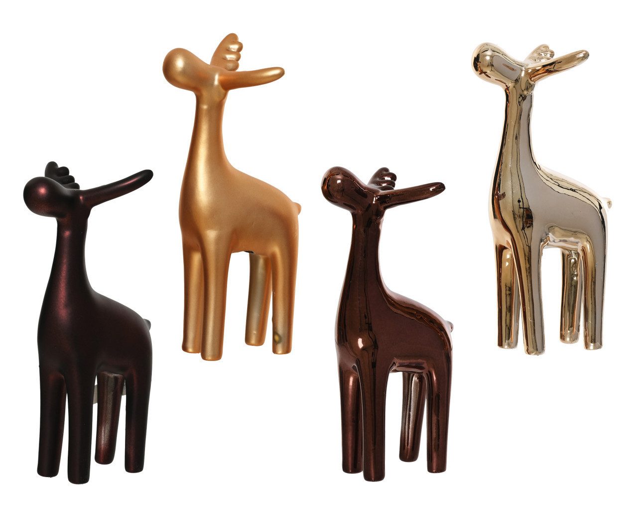 Kaemingk Dekofigur Dekofigur Hirsch Porzellan 17 x 8 cm