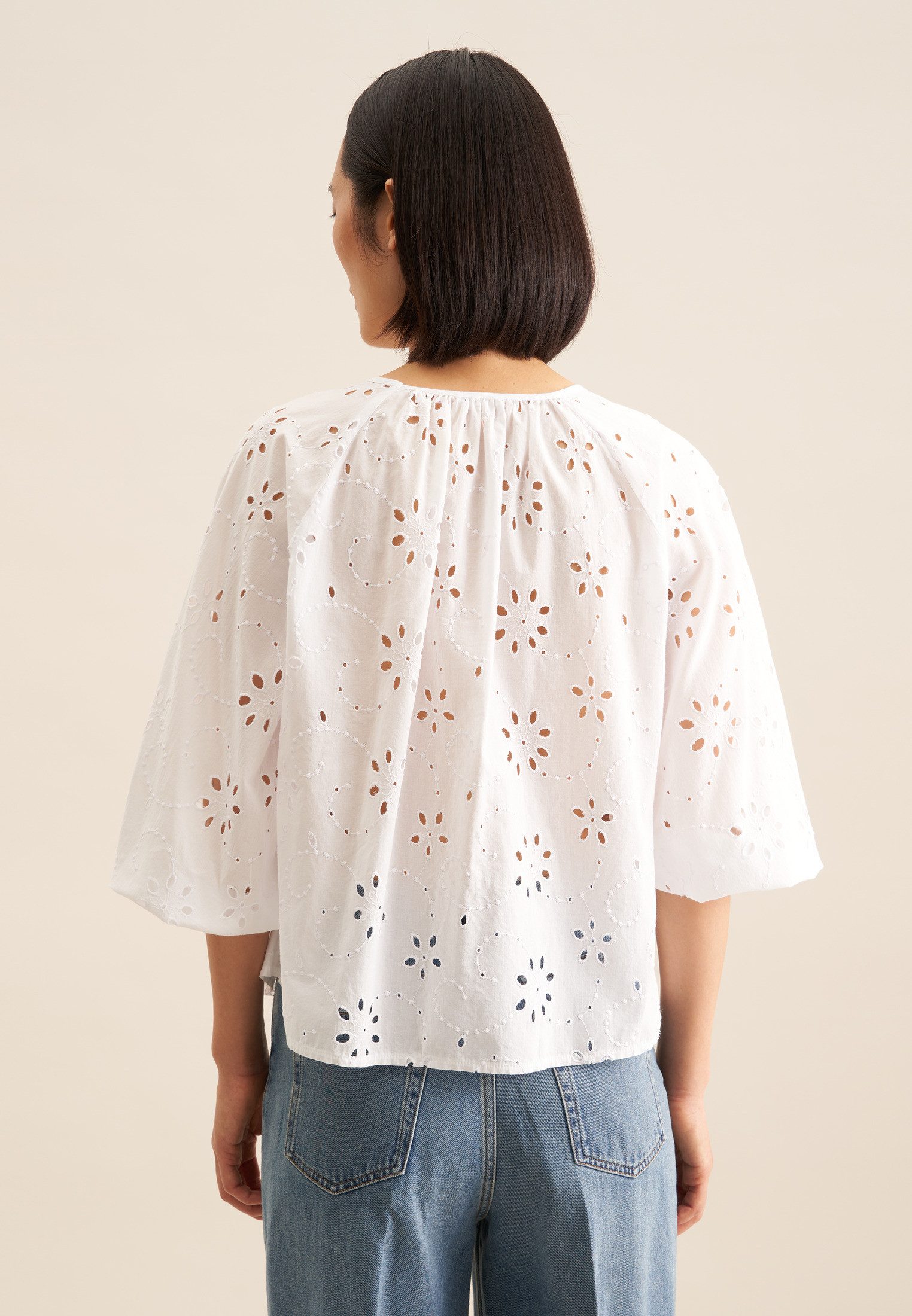 seidensticker Shirtbluse Schwarze Rose 3/4-Arm Rundhals günstig online kaufen