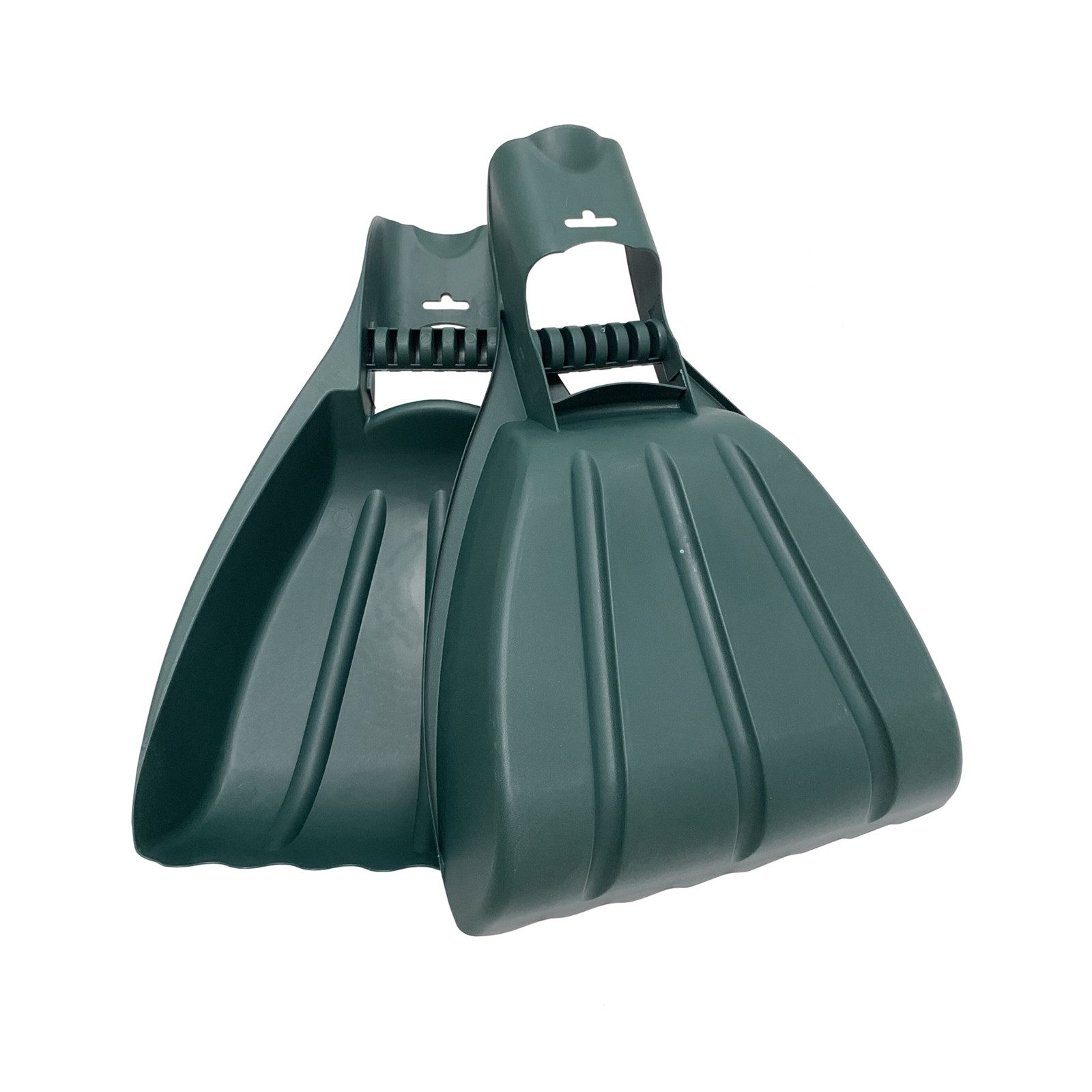 HTI-Living Laubsammler Laubgreifer 2-teilig Nessa Grün, (Stück, 2-St., je eine Schaufel für die rechte und linke Hand), Laubsammler Laubschaufel 1 Paar