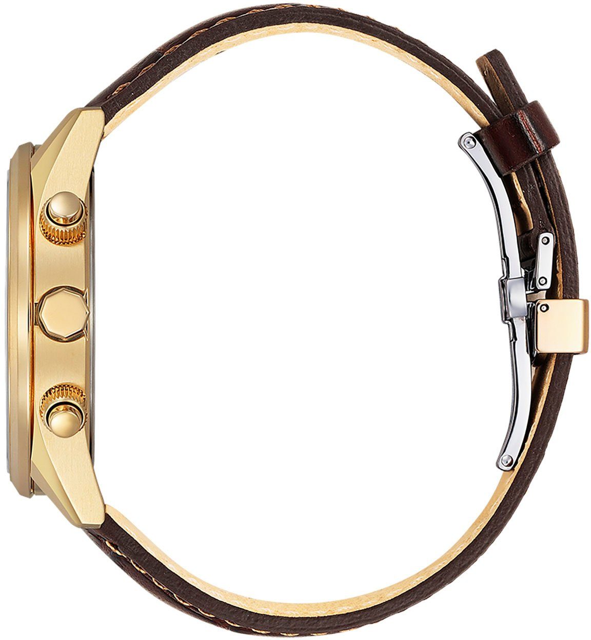 Citizen Funk-Multifunktionsuhr AT8263-10H, Armbanduhr, Herrenuhr, Solar, Lederarmband, Saphirglas, Datum
