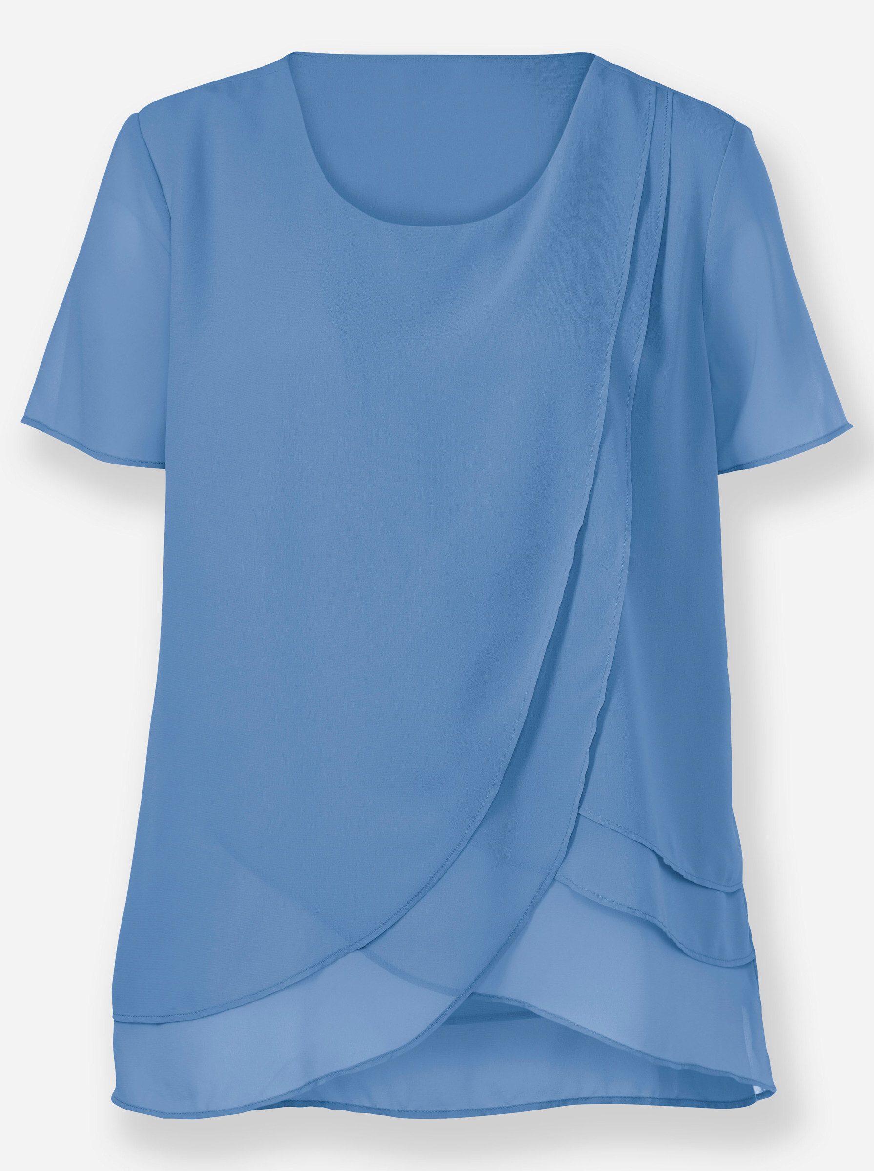 Witt Klassische Bluse Georgette-Bluse Kurzarm