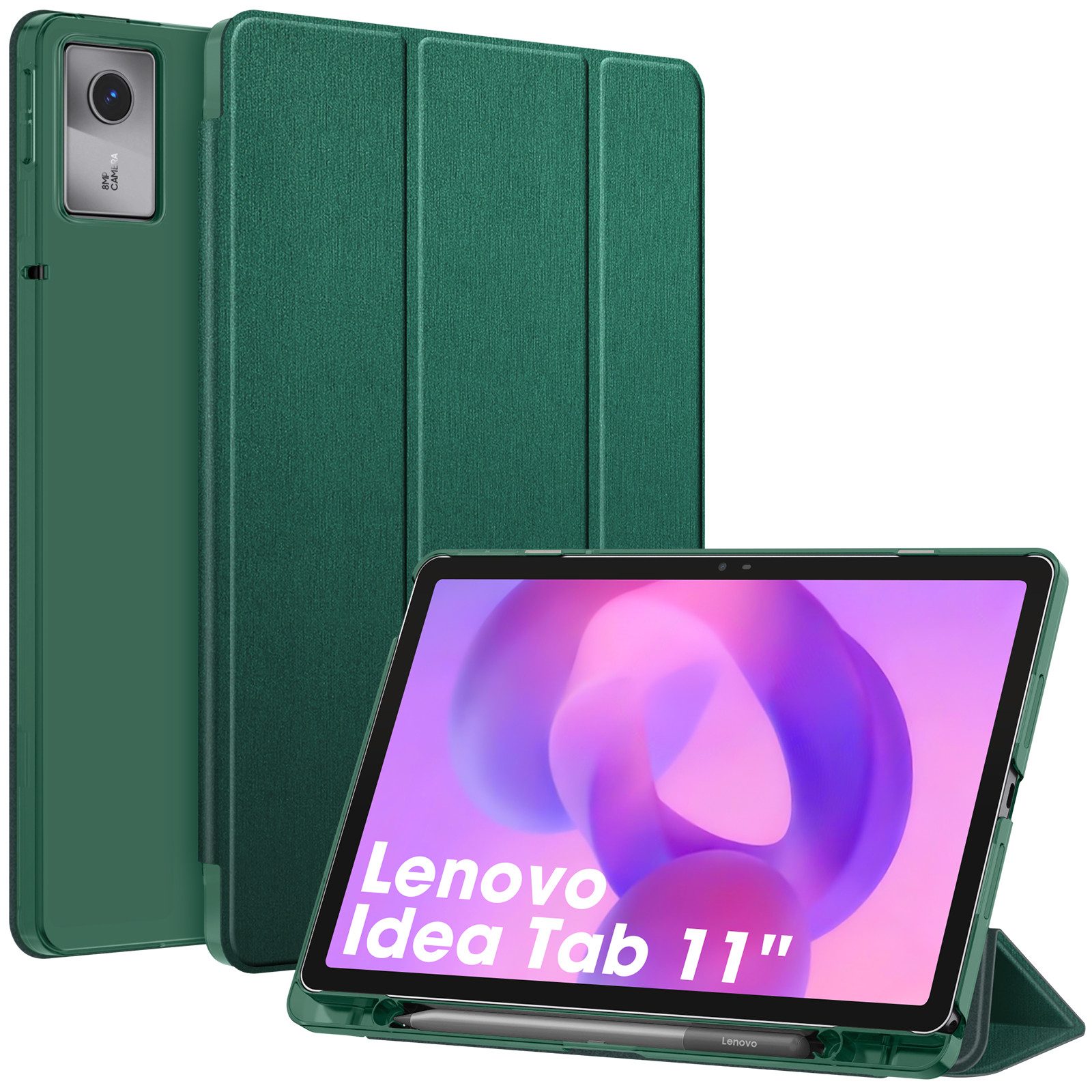 Fintie Tablet-Hülle für Lenovo Idea Tab 11 Zoll 2025 (TB-336ZU/ TB-336FU)-Ultradünn Case, Schutzhülle mit Translucent Rückseite Cover mit Auto Schlaf/Wach