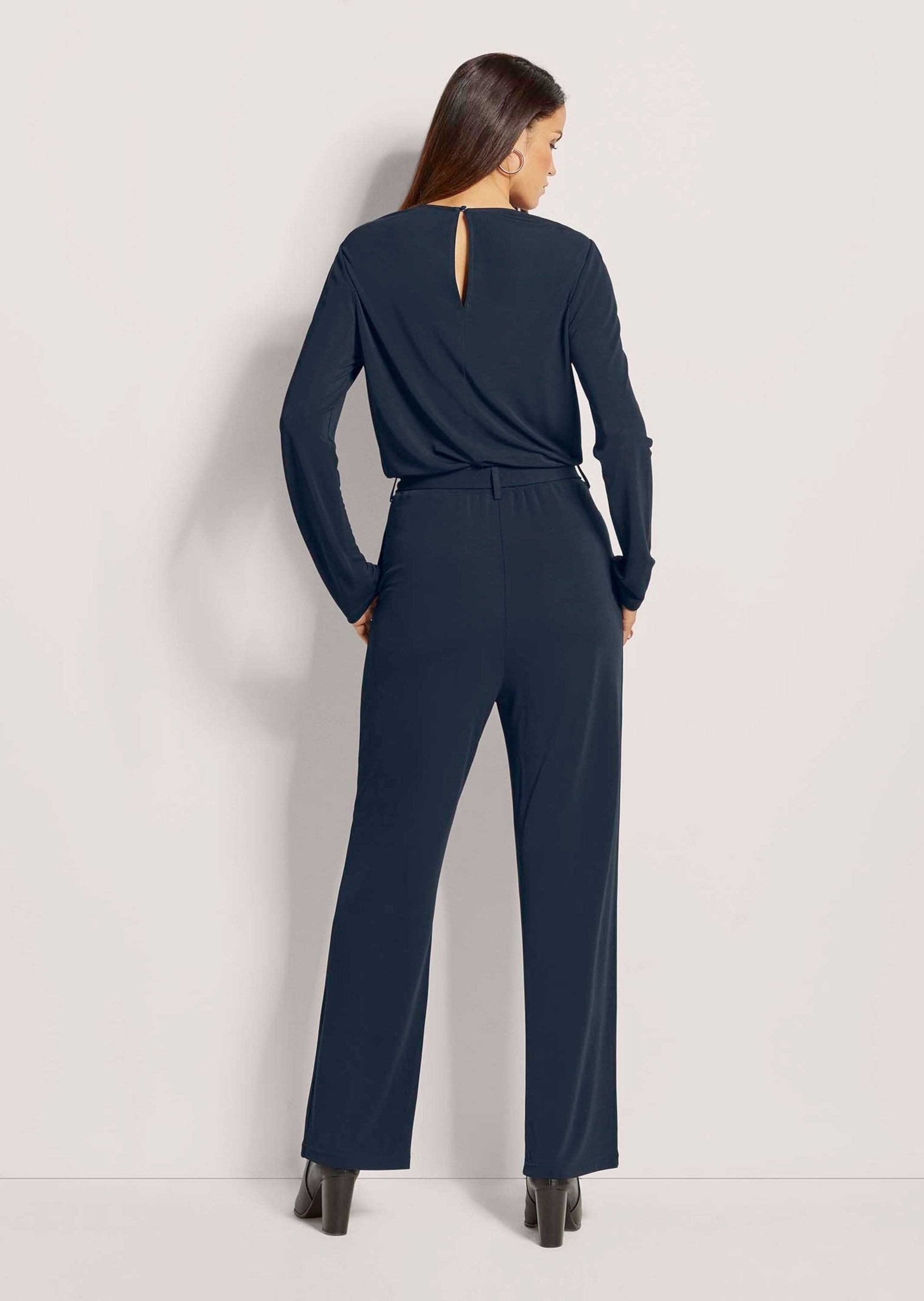 MADELEINE Jumpsuit Overall mit breitem Bindeband