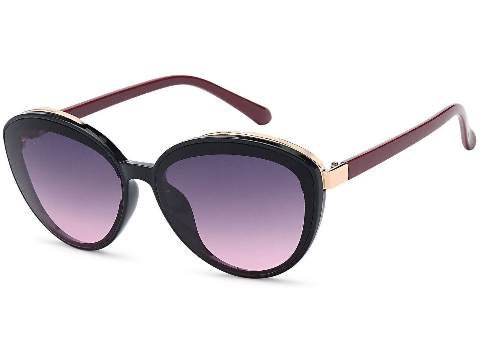 styleBREAKER Sonnenbrille Ovale Sonnenbrille - filigraner Kunststoff Rahmen (1-St) Gradient