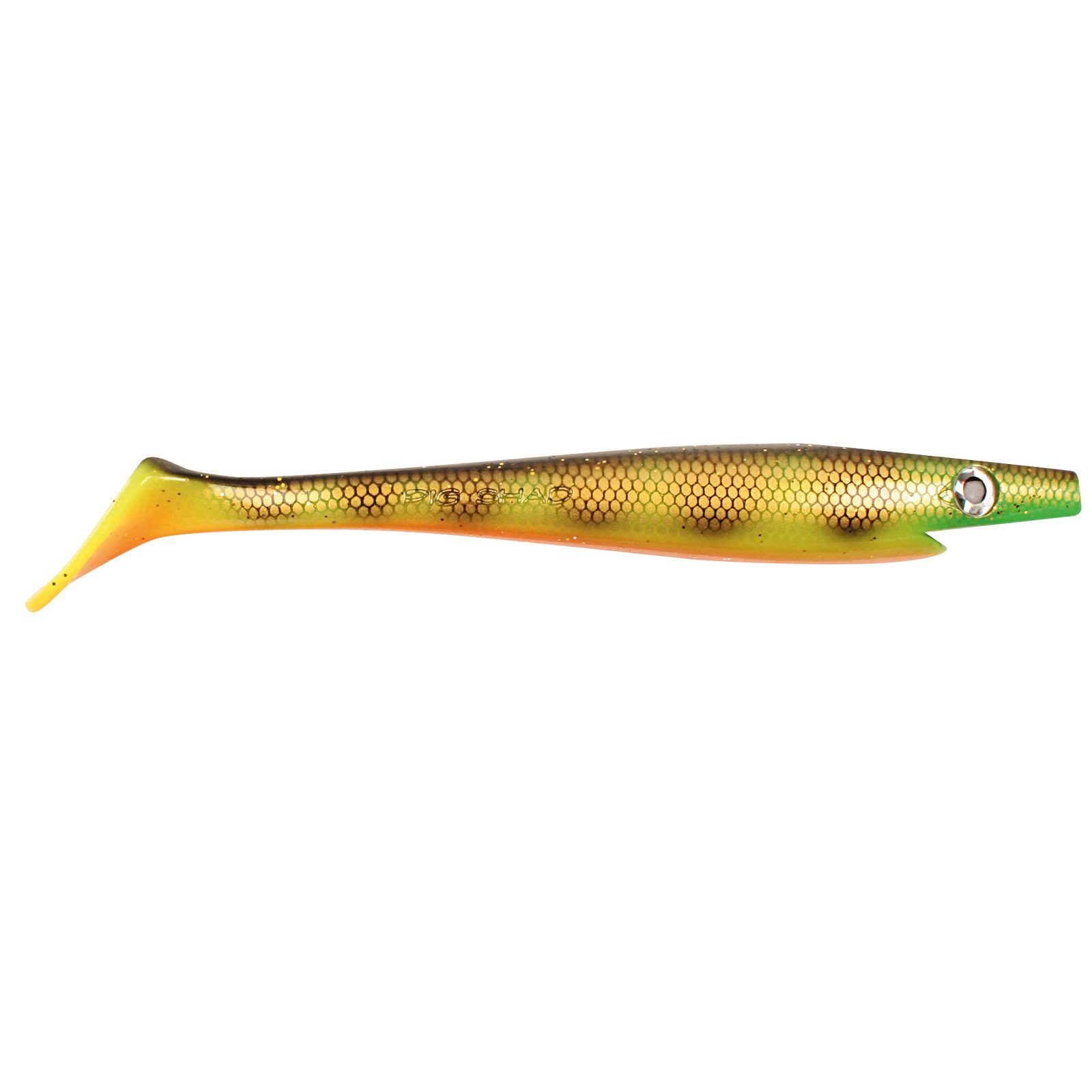 Strike Pro Kunstköder, Strike Pro Pig Shad 172A 23cm 90g C039 Orange Belly Perch