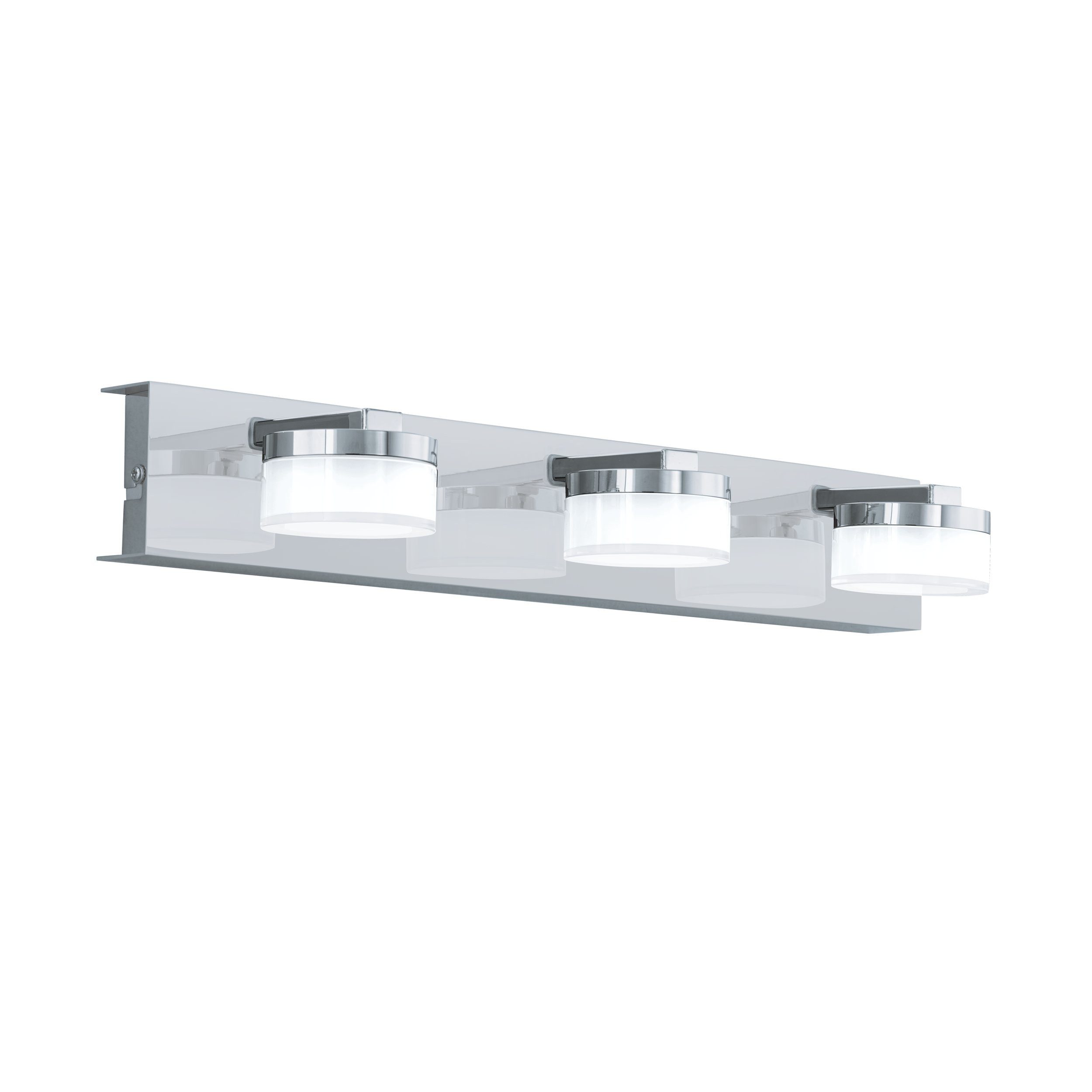 EGLO LED Wandleuchte Romendo 1, Leuchtmittel inklusive, LED-Wandleuchte IP44 45cm 1620lm Warmweiß Silber I Romendo 1