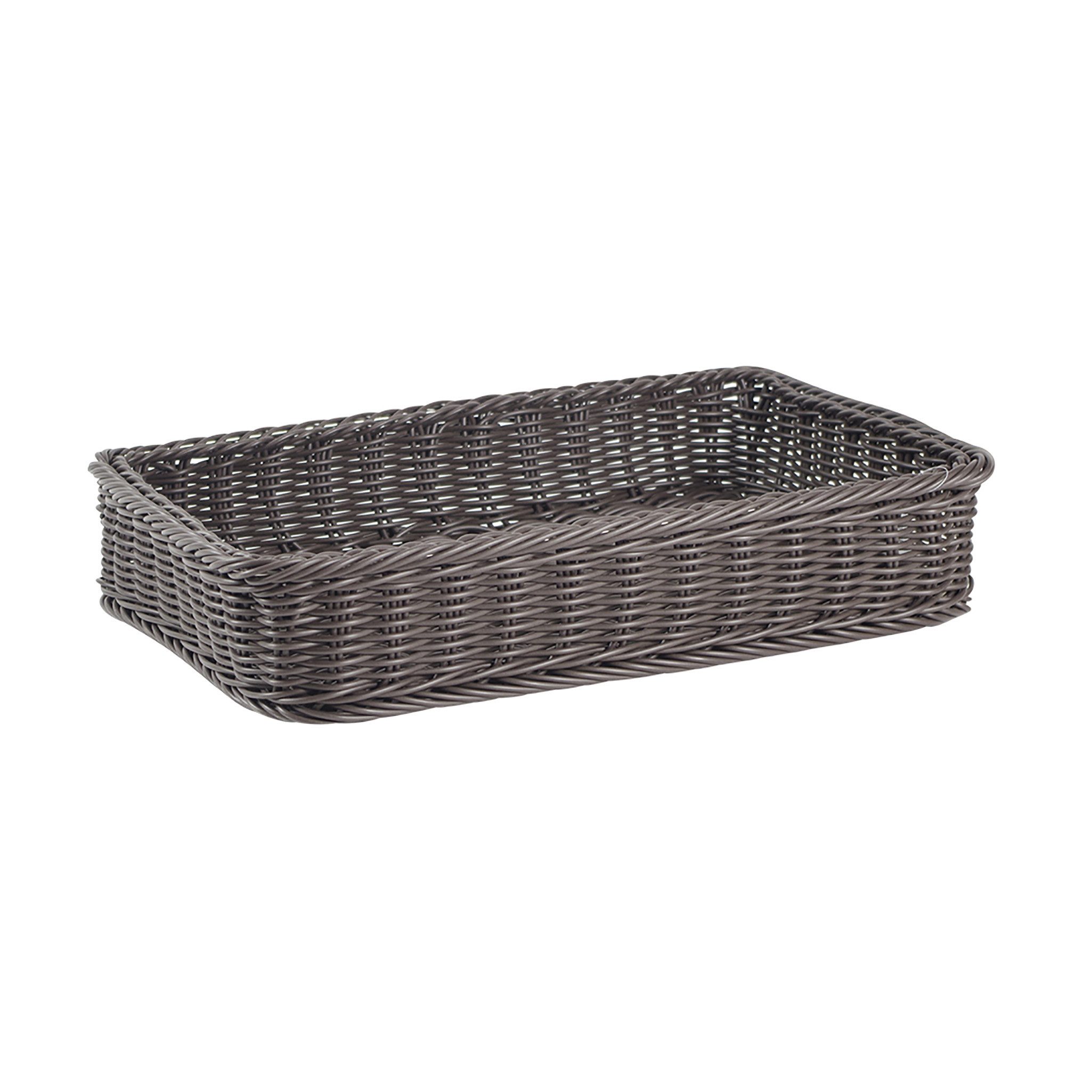 Kobolo Aufbewahrungskorb Regalkorb aus Polyrattan 60x40x12 günstig online kaufen
