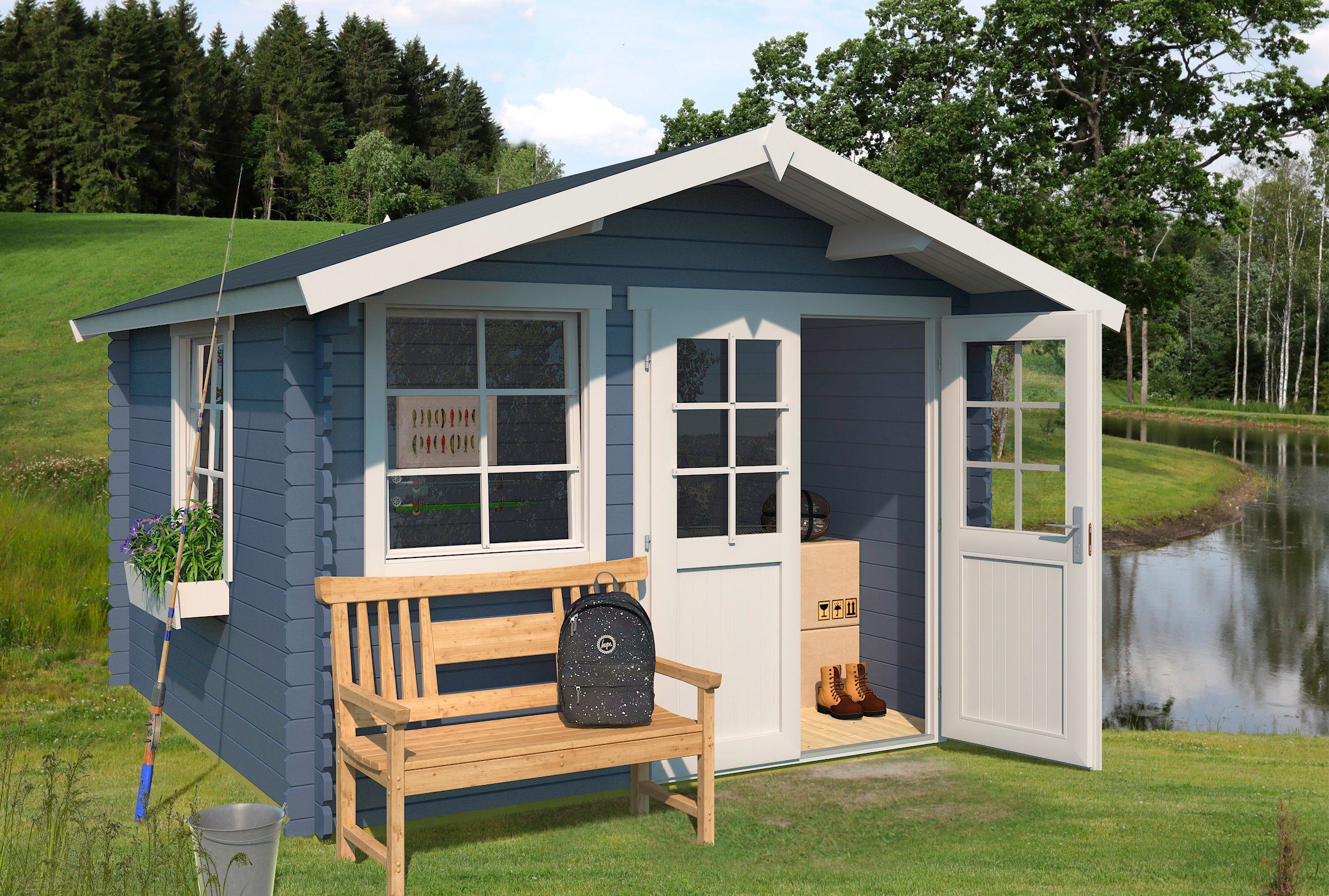 Nordic Holz Gartenhaus »Klingenberg 1«, BxT 340x380 cm online kaufen