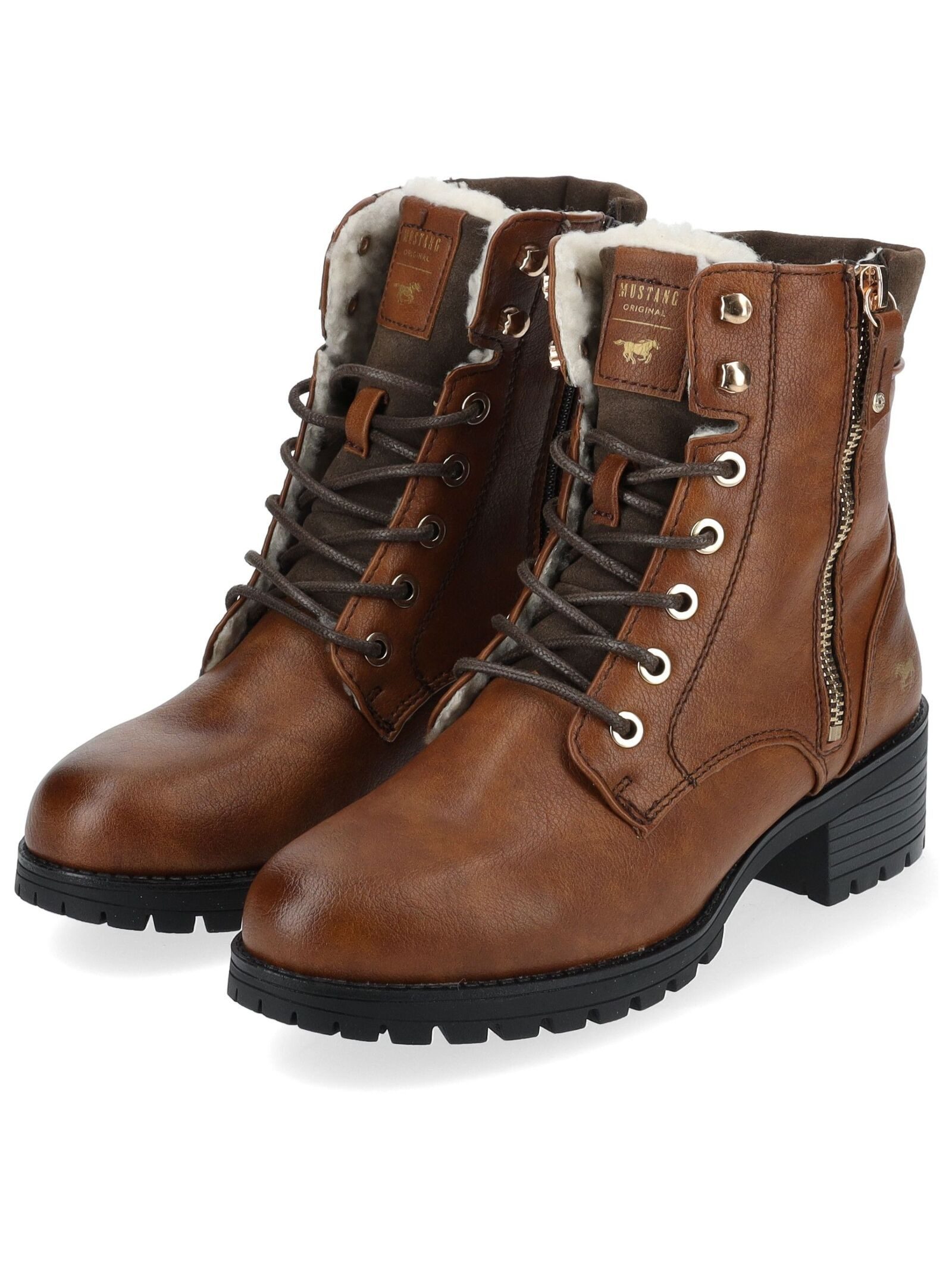 MUSTANG Stiefelette Lederimitat . Schnürstiefelette – Bild 4 von 5