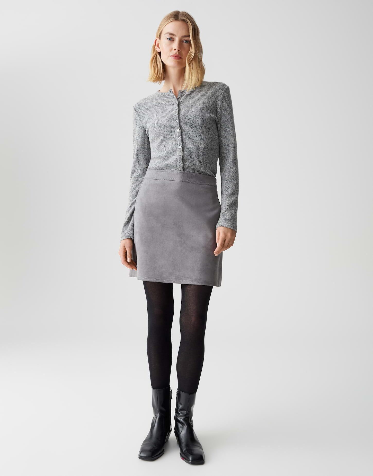 OPUS Lederrock RELVINA COZY in Veloursoptik