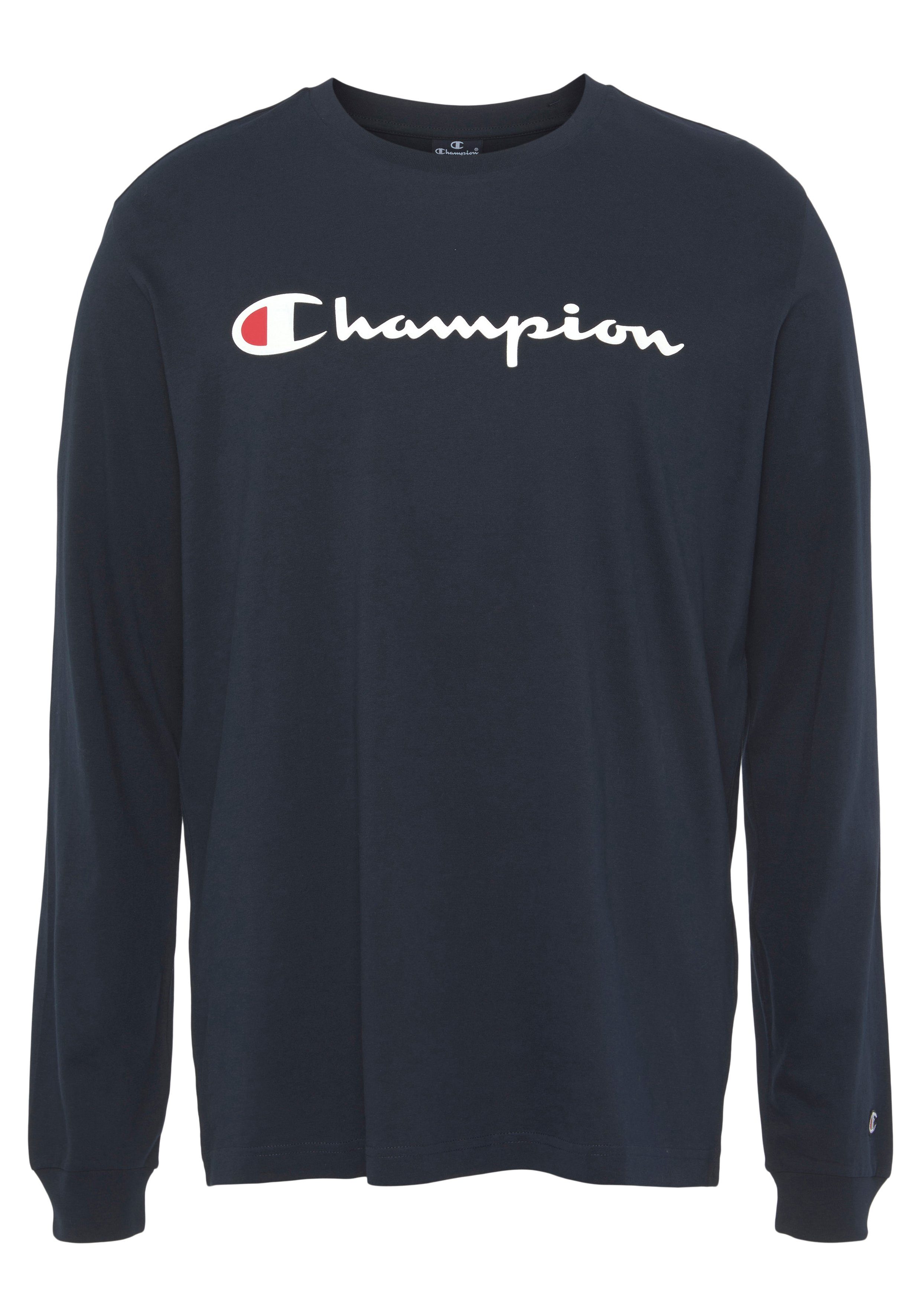 marine Champion Sleeve T-Shirt Classic Long Crewneck T-Shir