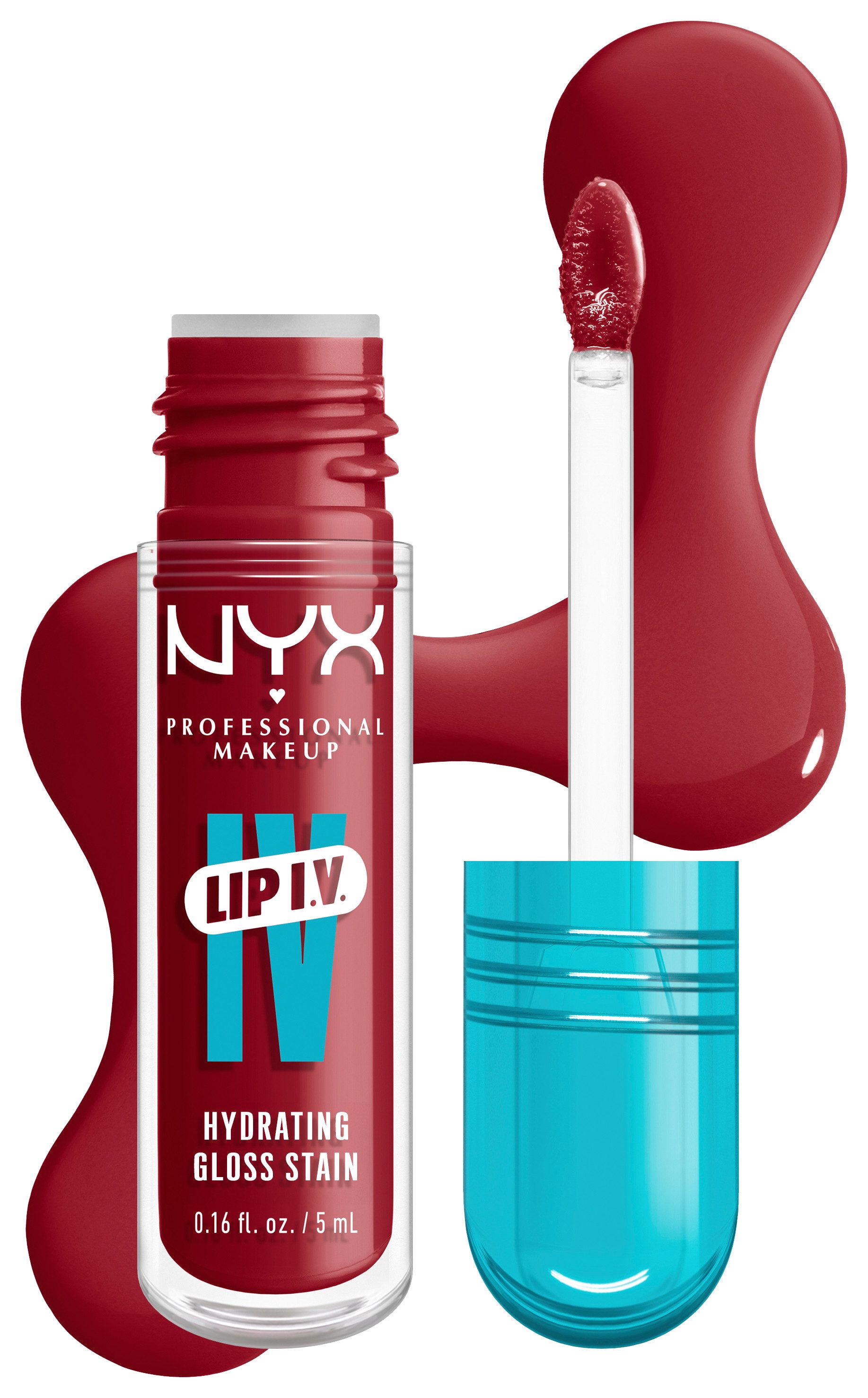 NYX PROFESSIONAL MAKEUP Lipgloss LIP IV GLOSS SERUM, gibt den Lippen einen unwiderstehlichen Wet-Look