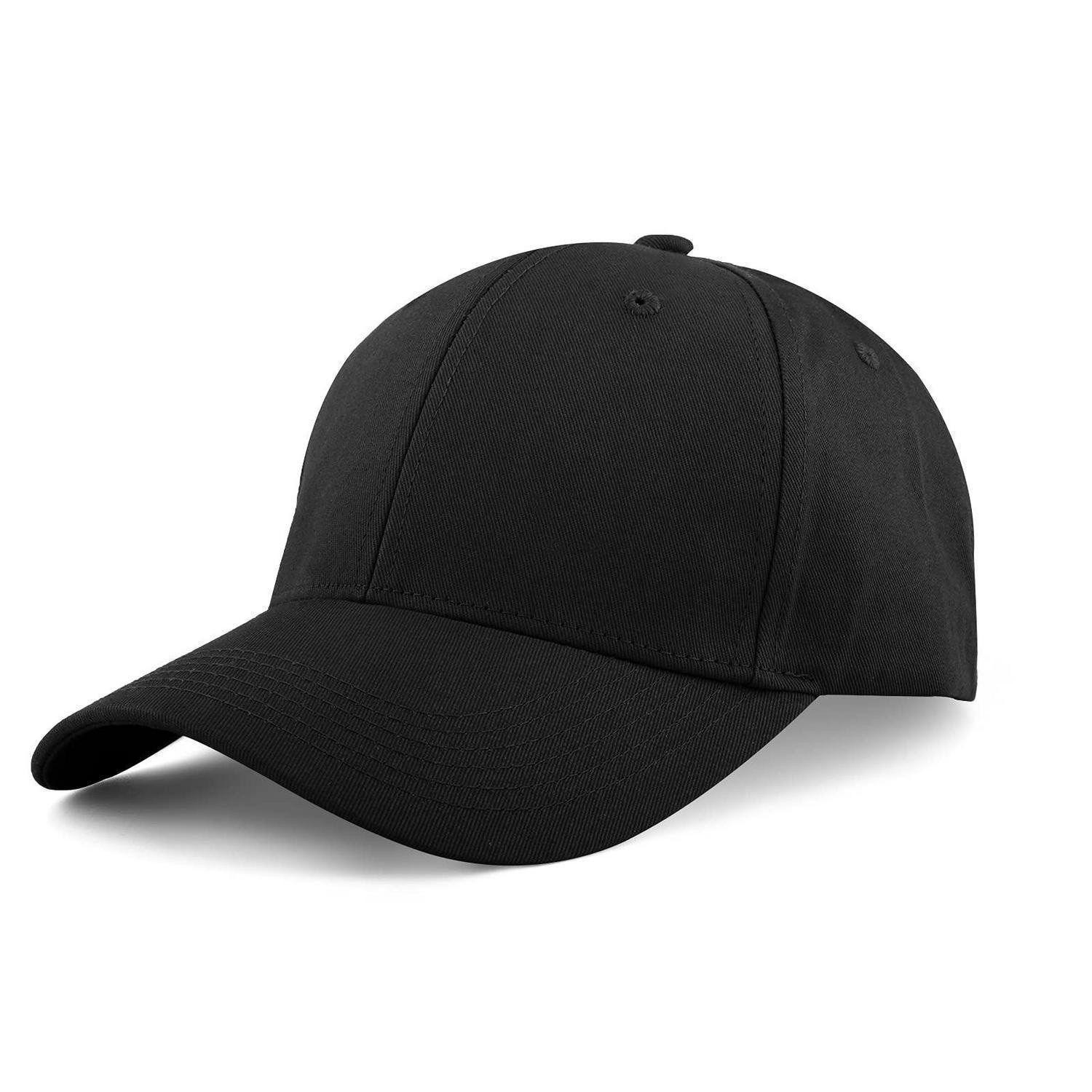 Baseball Cap Baseball Cap Herren Damen Baumwolle verstellbar Outdoor S-M 1-Schwarz