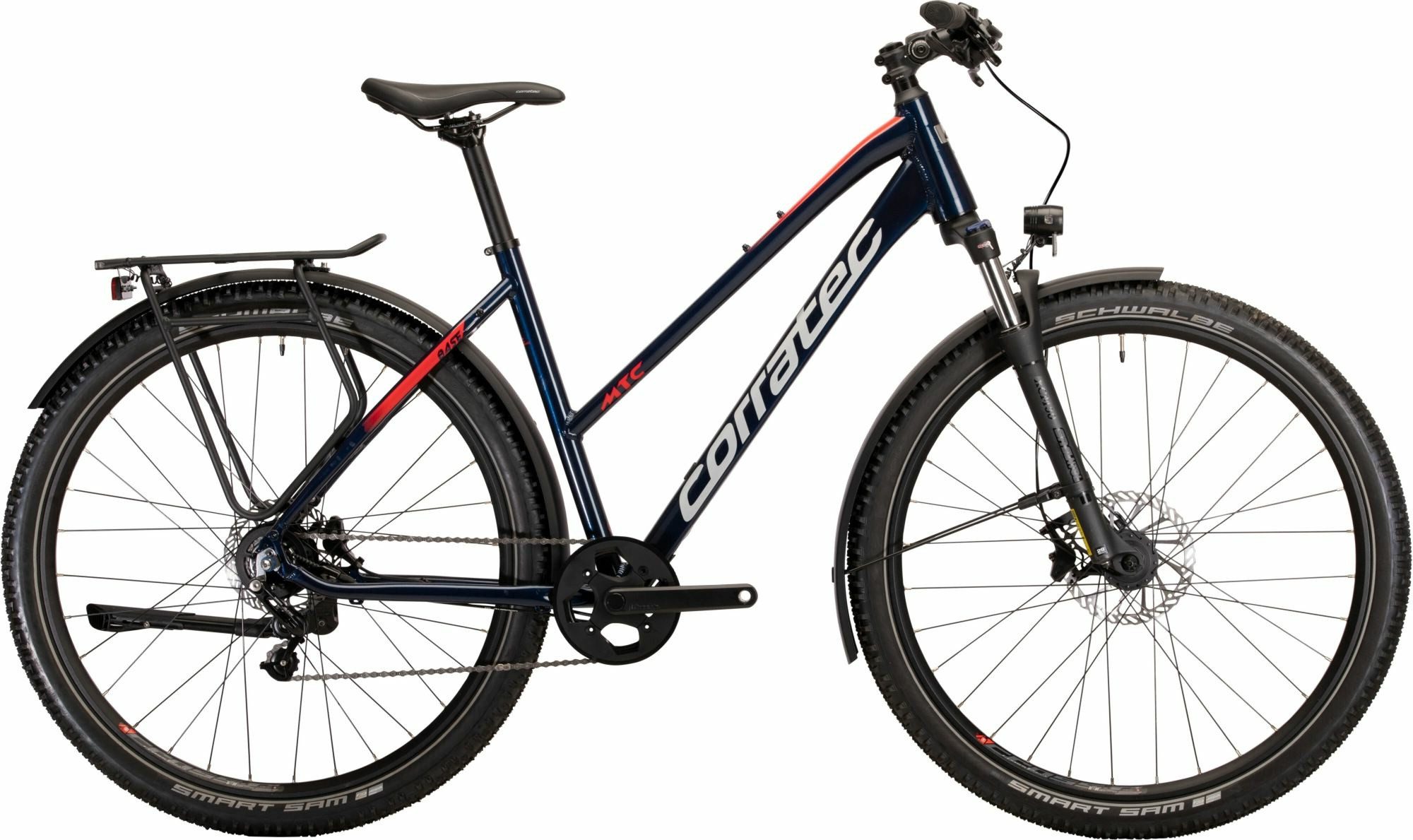 corratec ATB ATB MTC Base Sport Dark Blue/Red/Silver 28" Trapez, 8 Gang Shimano SHIMANO ALFINE 8-SPEED Schaltwerk
