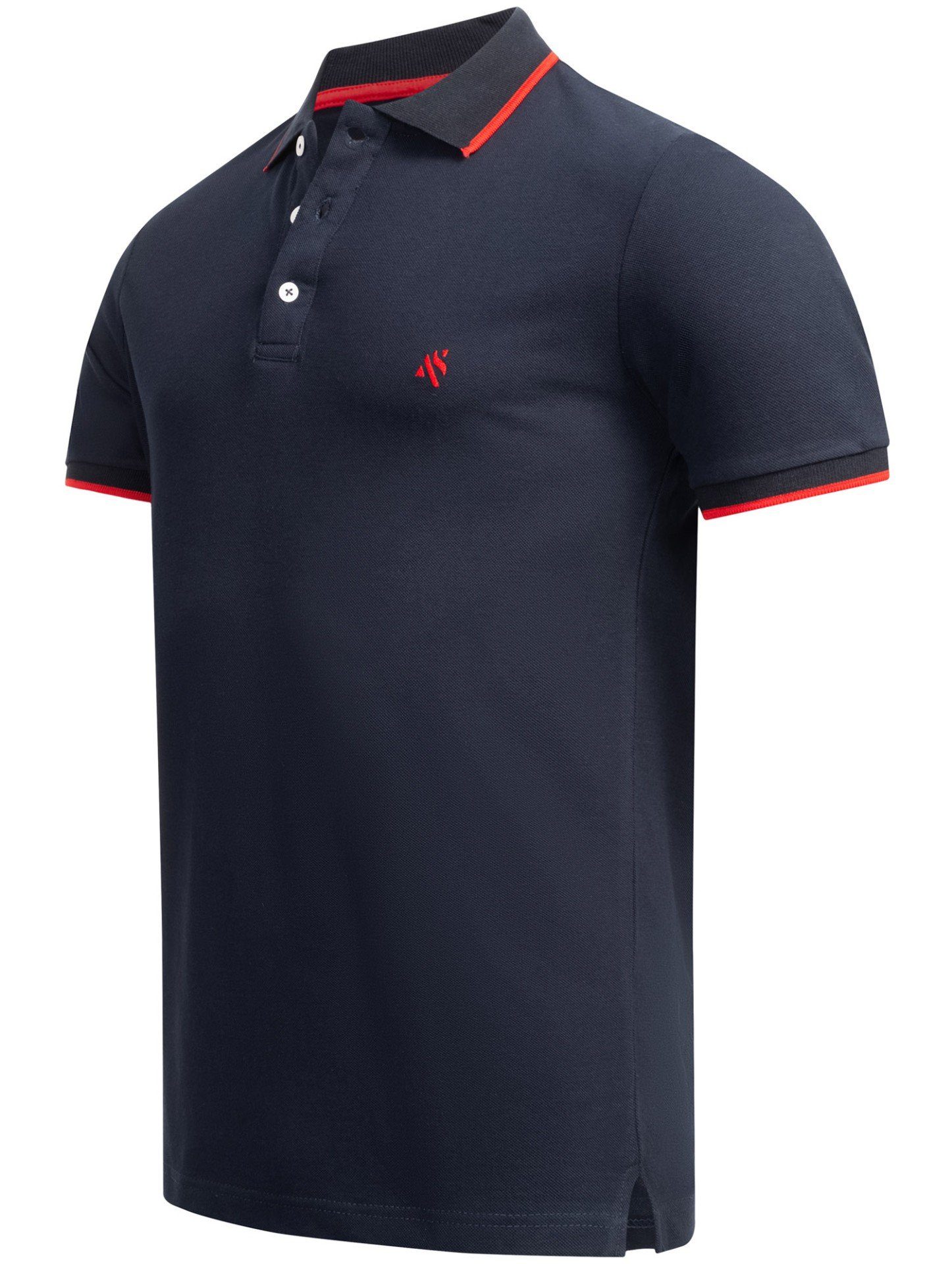 Alessandro Salvarini Poloshirt A. Salvarini Herren Polo Shirts AS316 mit ge günstig online kaufen
