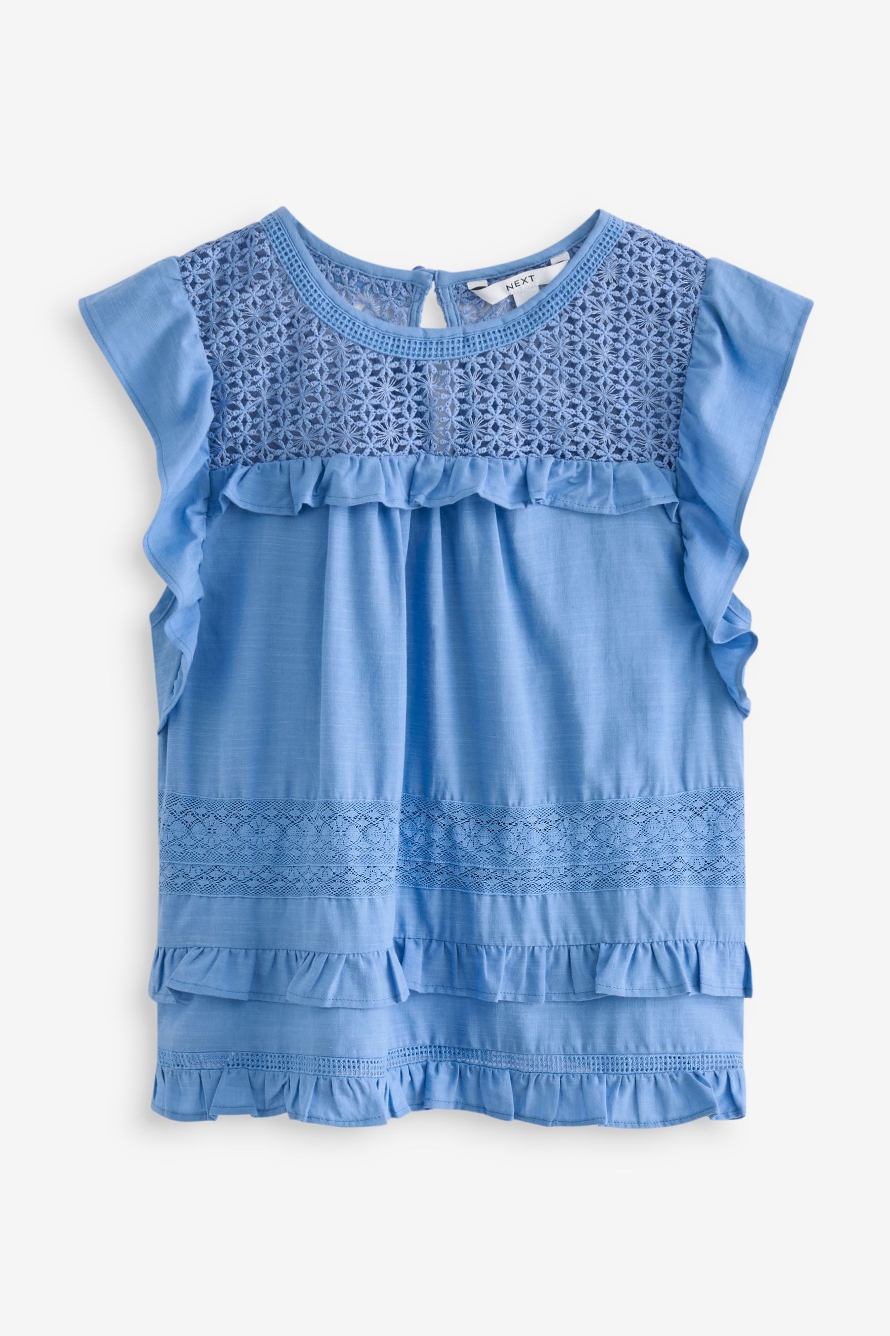 Next Blusentop Sommerbluse mit Spitzeneinsatz und günstig online kaufen