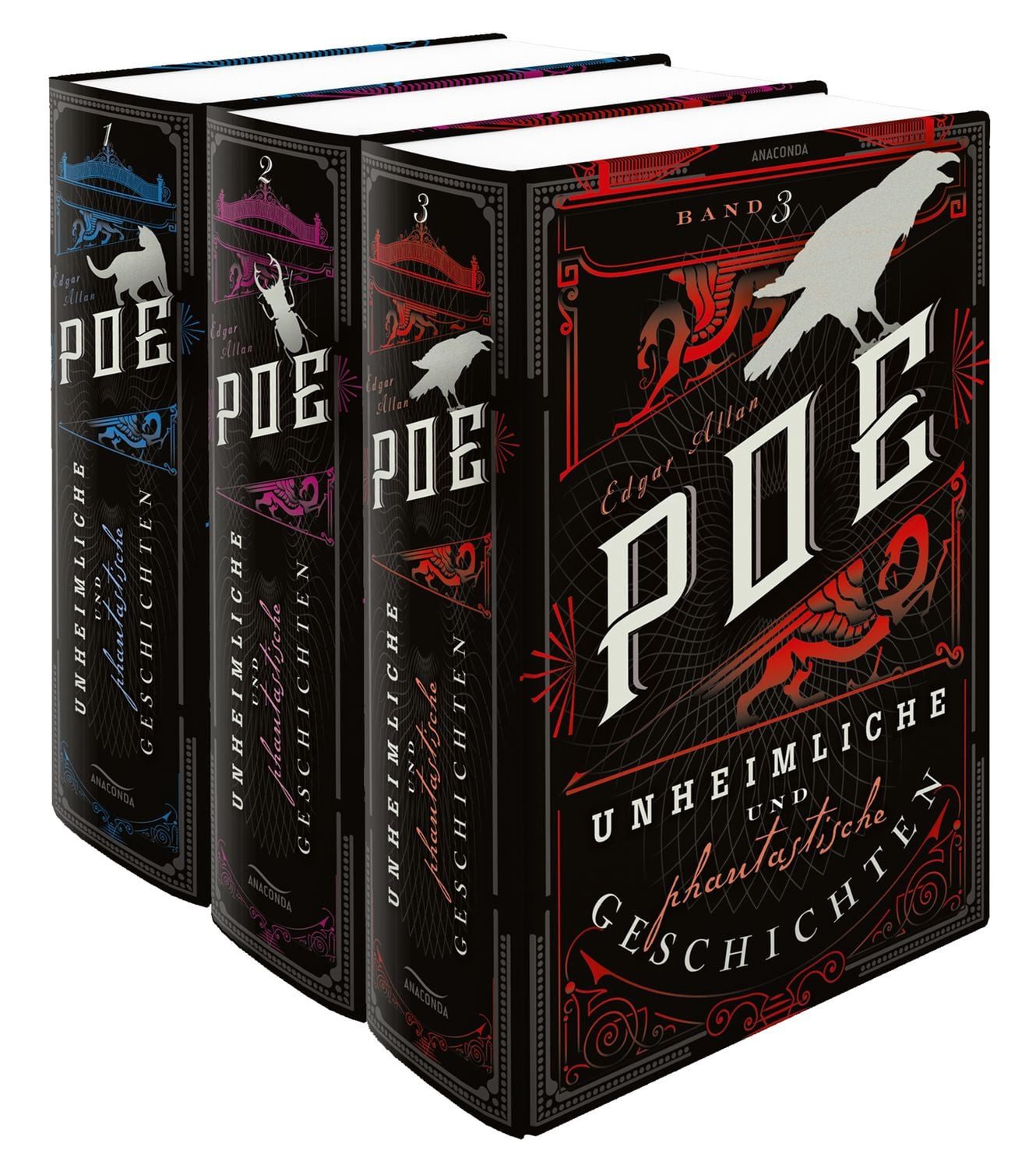 Edgar Allan Poe, Unheimliche und phantastische Geschichten (3 Bände) / Edgar Allan Poe