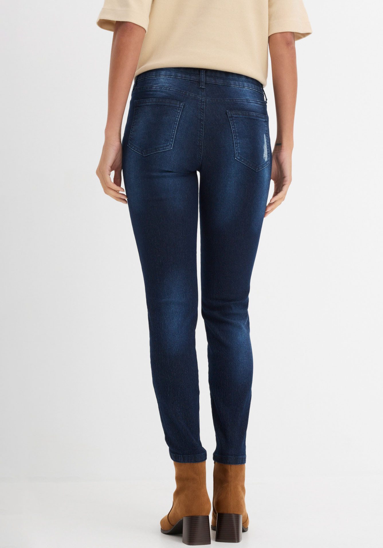 bonprix Skinny-fit-Jeans (1-tlg) Skinny-fit, mit Destroy-Effekten, in vielen Größen erhältlich