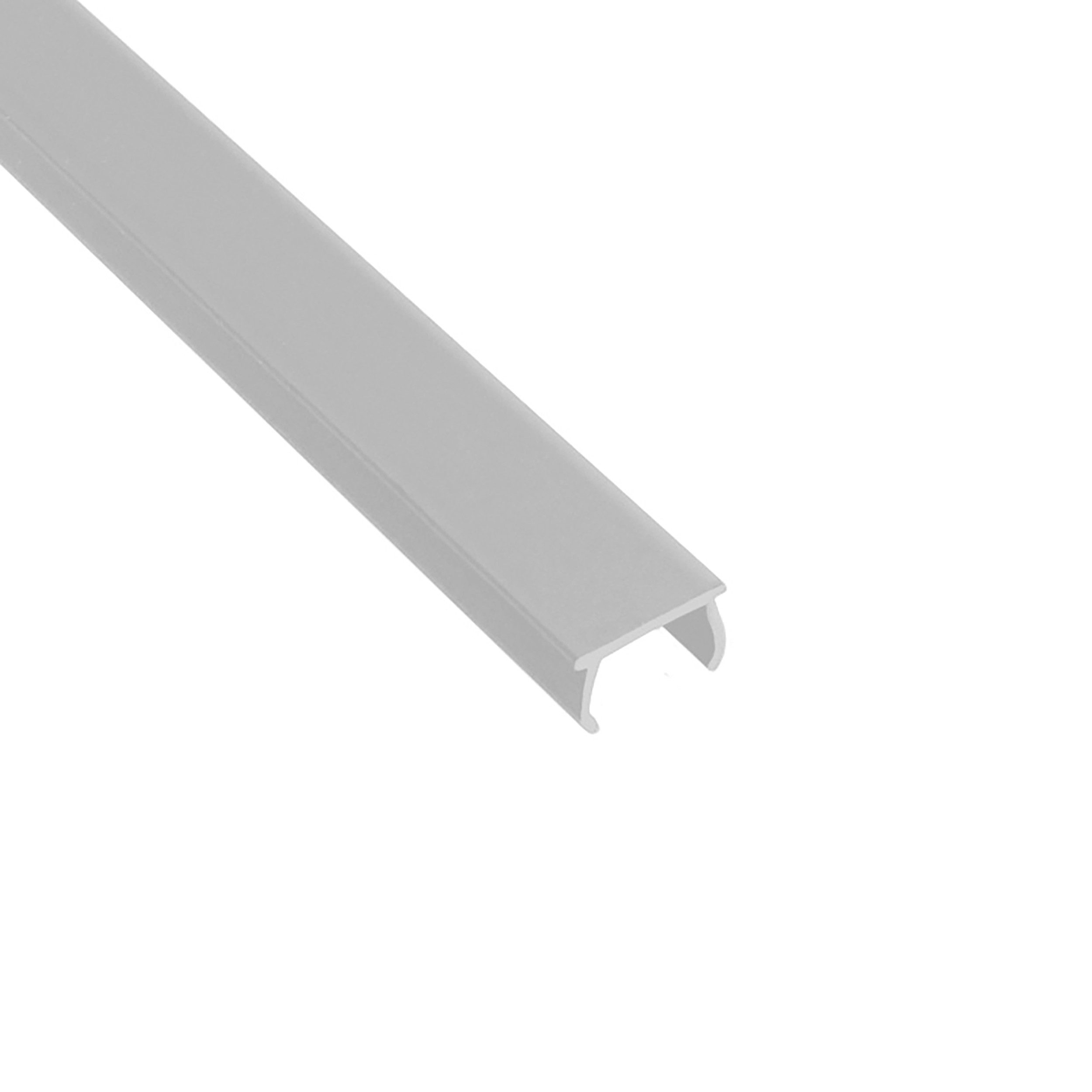 tktrading24 Profil Abdeckungen für Alu-Profil Nut 8 - Typ-I - Typ-B - grau - 2m