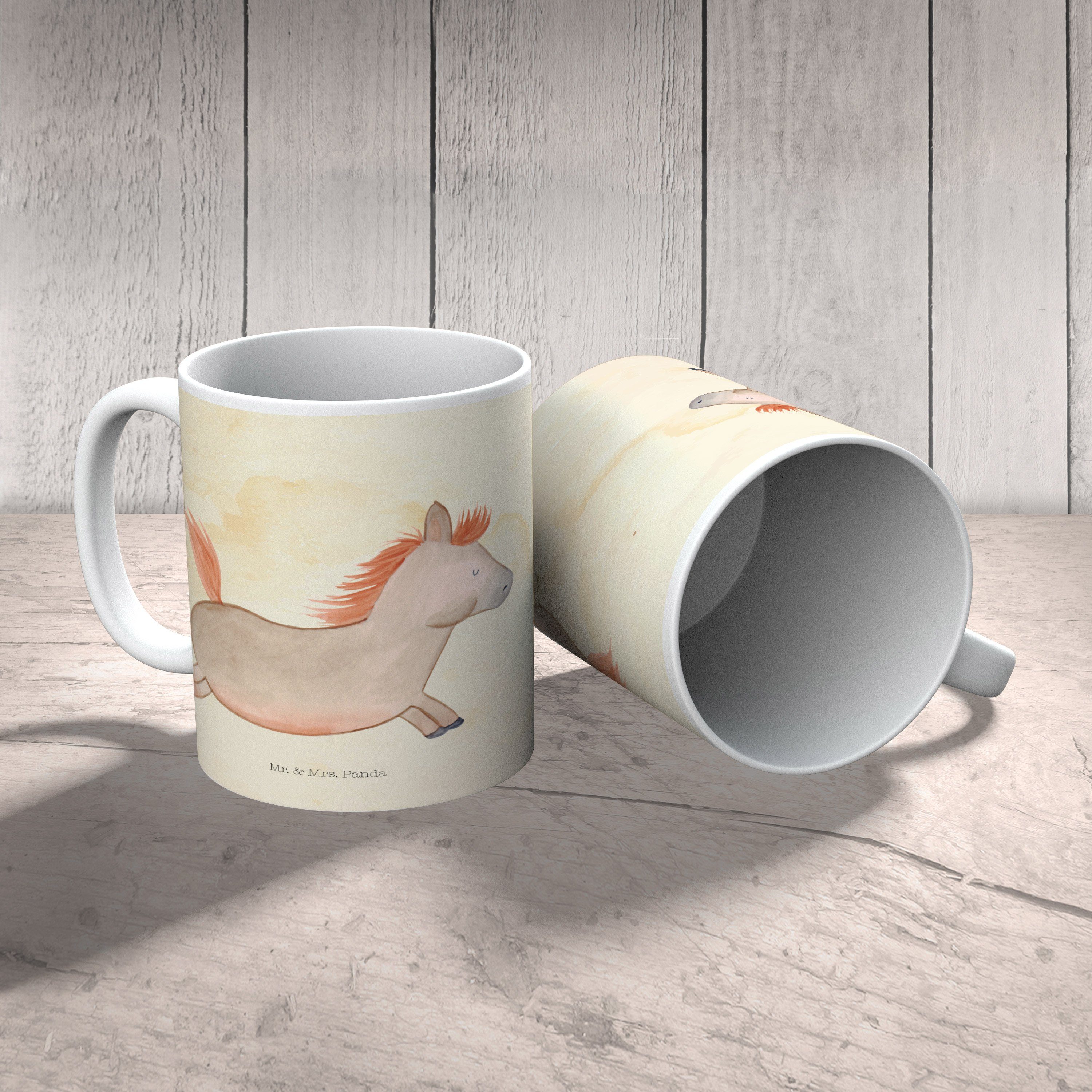 & Keramik - Pferd Vintage Landwirtin, Kaffeebecher, springt Tasse Geschenk, Panda Mr. - Mrs. Becher,