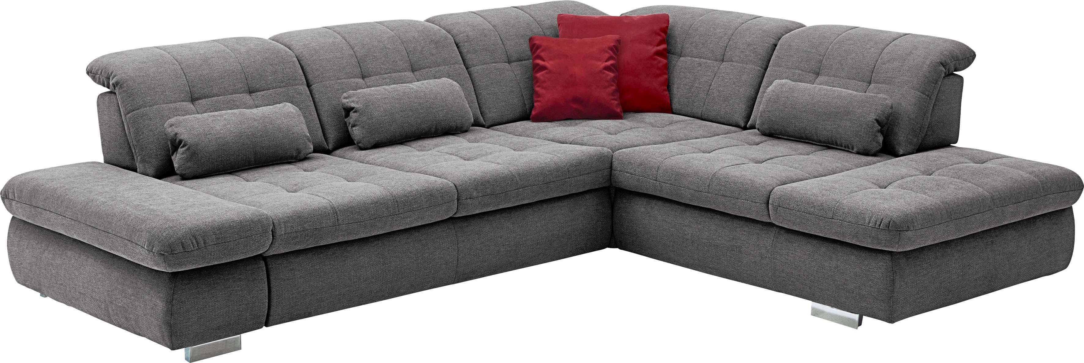 Die PlanBar Ecksofa MP-IN17004 L-Form, Breite 323 cm, mit Federkern-Polsterung, inkl. Sitztiefenverstellung, wahlweise weitere Funktionen