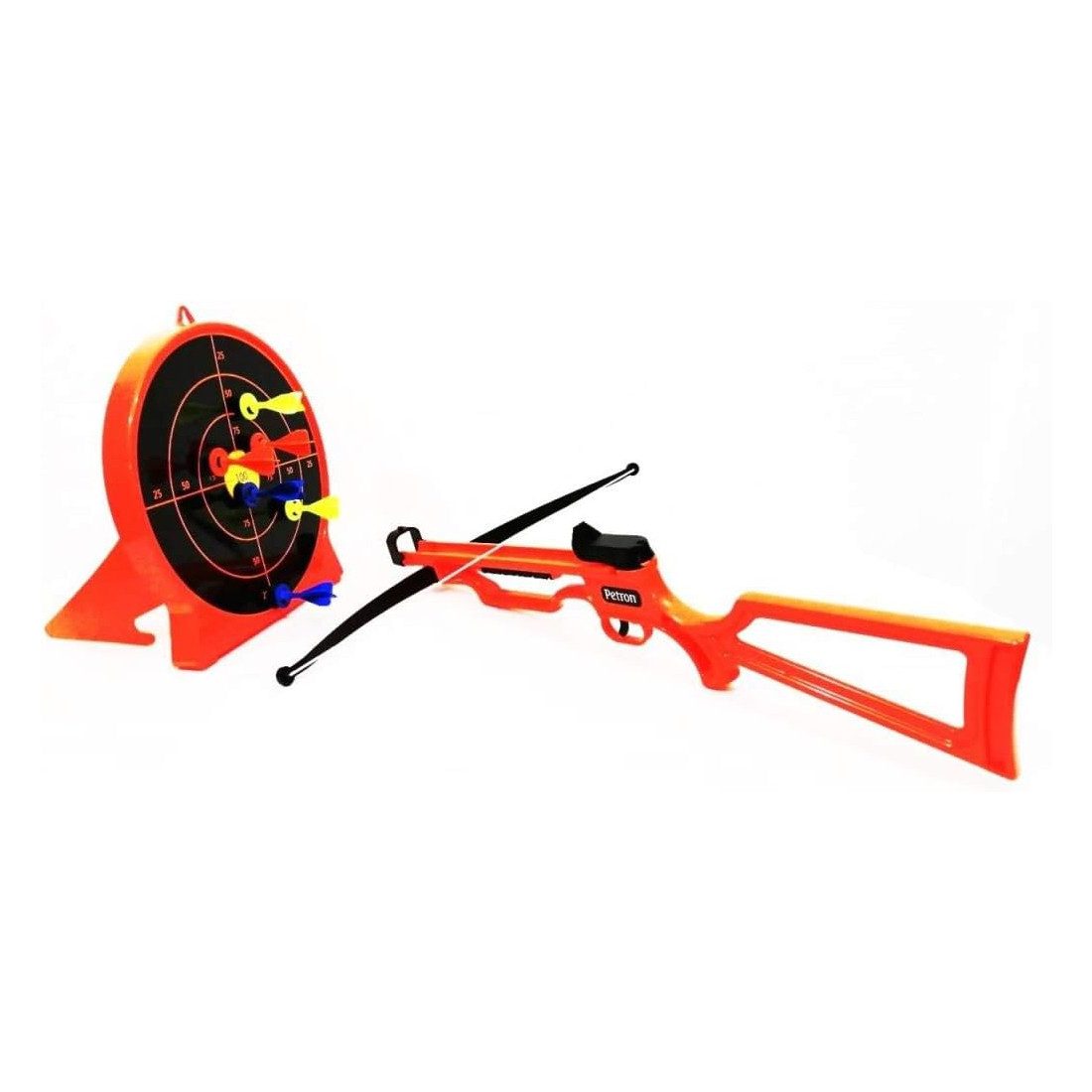 Petron Spiel-Armbrust SURESHOT Crossbow Armbrust mit Zielscheibe, orange/schwarz