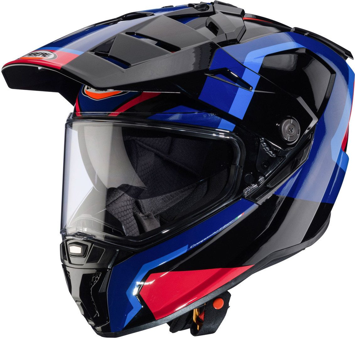 Caberg Motocrosshelm Tanami Scram Motocross Helm (mit Handschuhen, waschbar), integriertes Sonnenvisier,vorbereitet für Kommunikationssystem