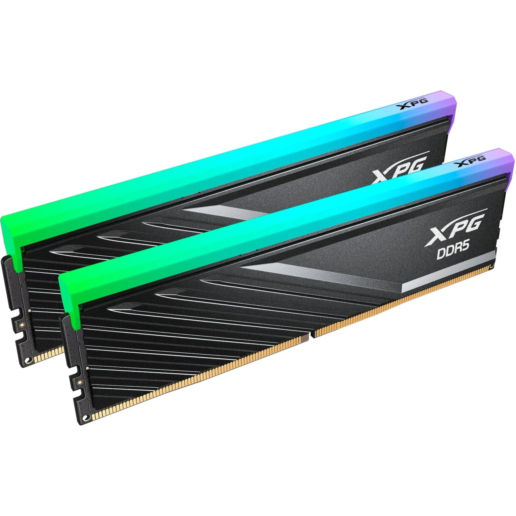 ADATA Lancer Blade 32GB RAM DDR5-6000 Dual RGB CL30 PC-Arbeitsspeicher (CL32 Low Latency, RGB Sync, EXPO/XMP, Low-Profile, PMIC)