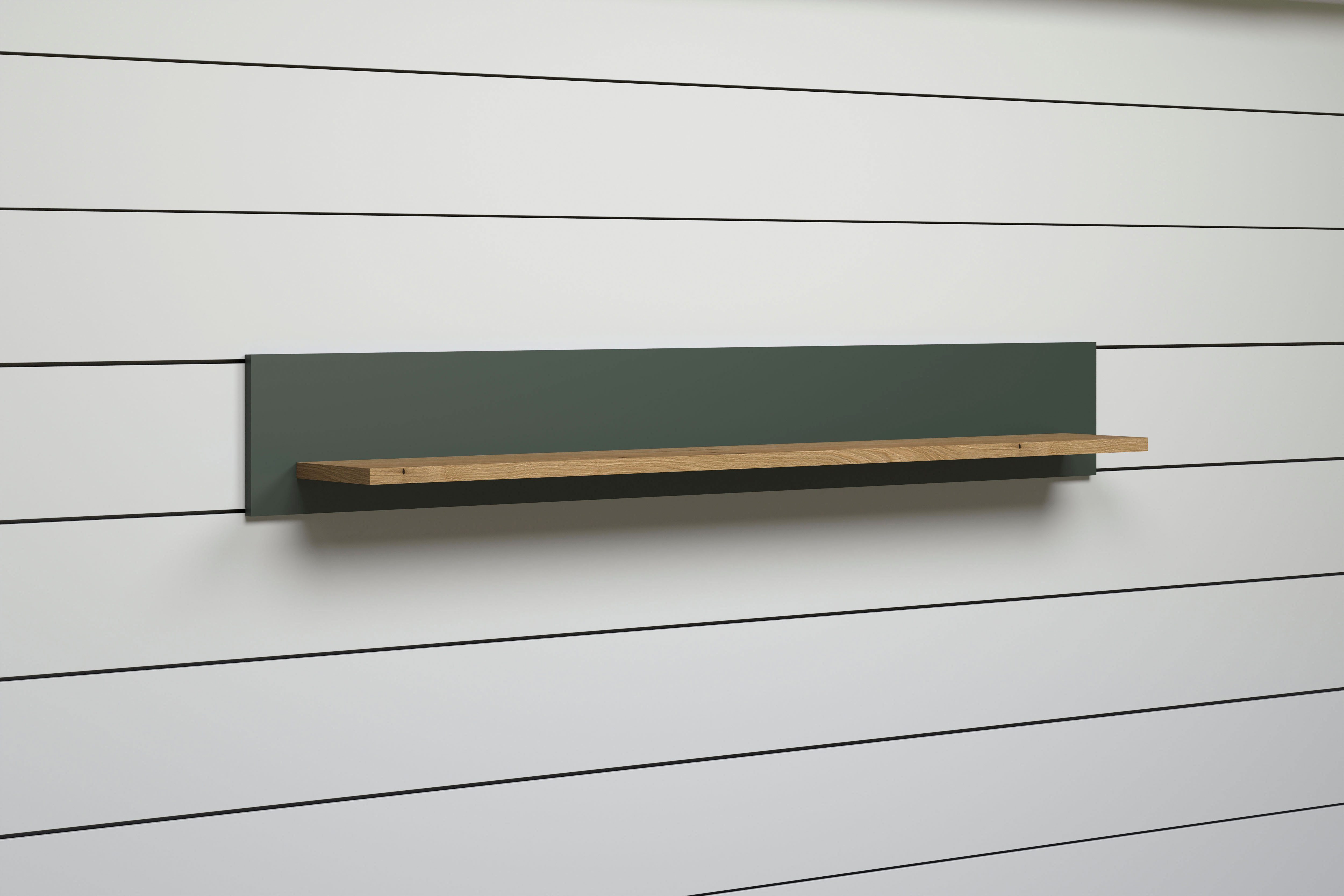 Home affaire Ablageregal Vienna, 1-tlg., Wandregal mit großzügiger Ablagefläche - (B/T/H) 156/22/22 cm