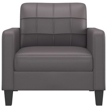 vidaXL Sofa Sessel Grau 60 cm Kunstleder