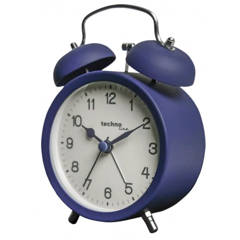 technoline Wecker DG Blau Doppelglockenwecker