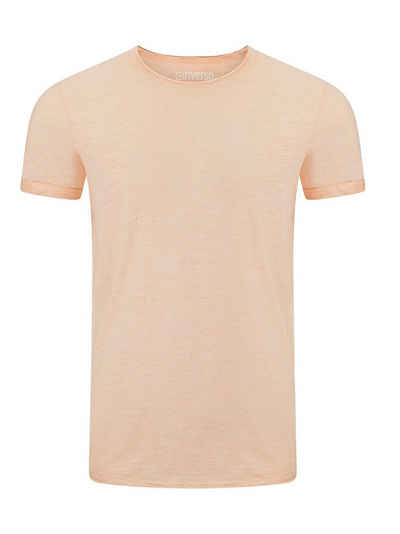riverso T-Shirt Herren Basic Shirt RIVMatteo Regular Fit (1-tlg) Basic Kurzarm Tee Shirt mit Rundhalsausschnitt aus 100% Baumwolle