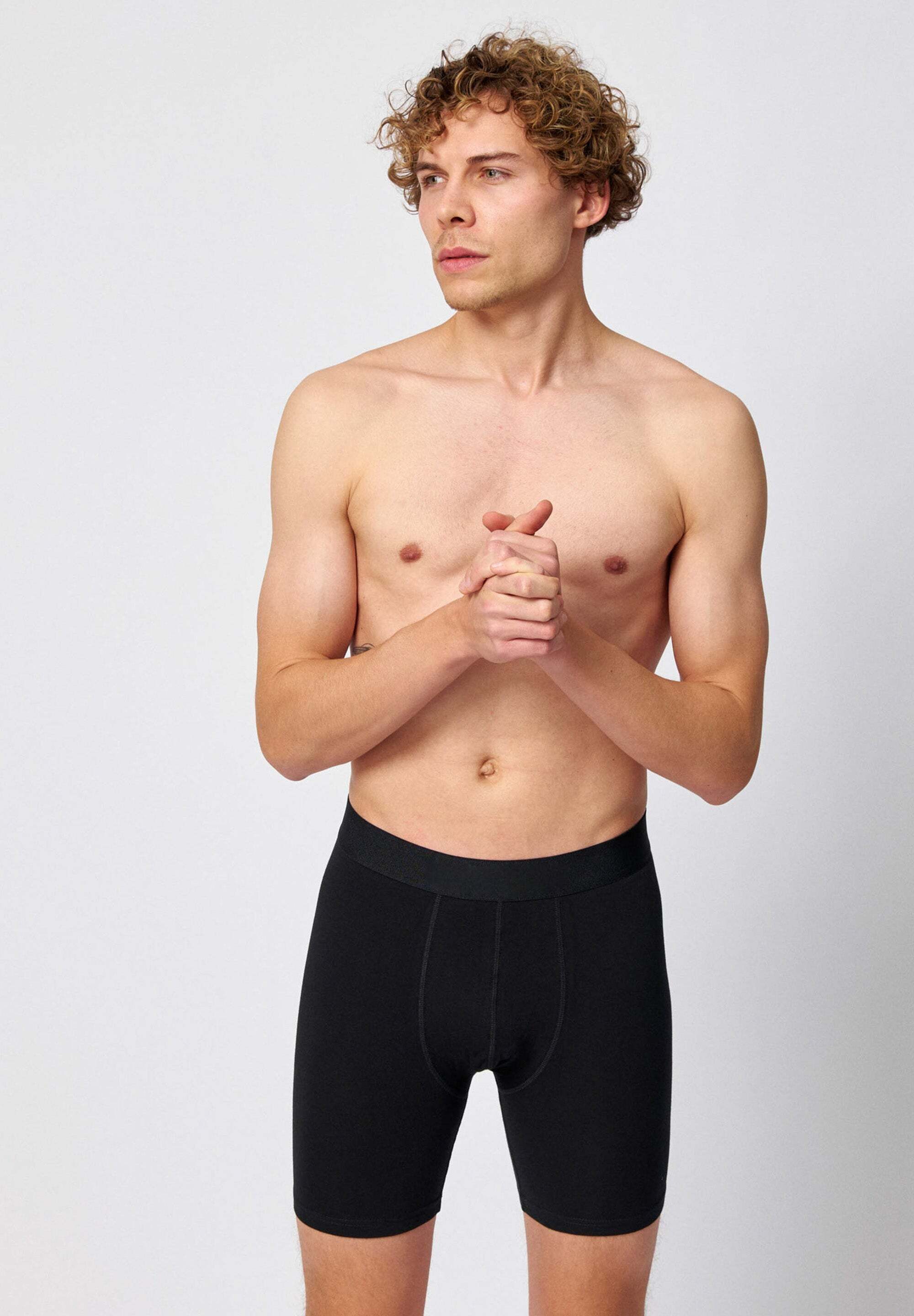 SNOCKS Boxershorts Enge Unterhosen mit längerem Bein ohne Logo (6-St) aus Bio-Baumwolle, ohne kratzenden Zettel, bequem durch längeres Bein – Bild 5 von 5