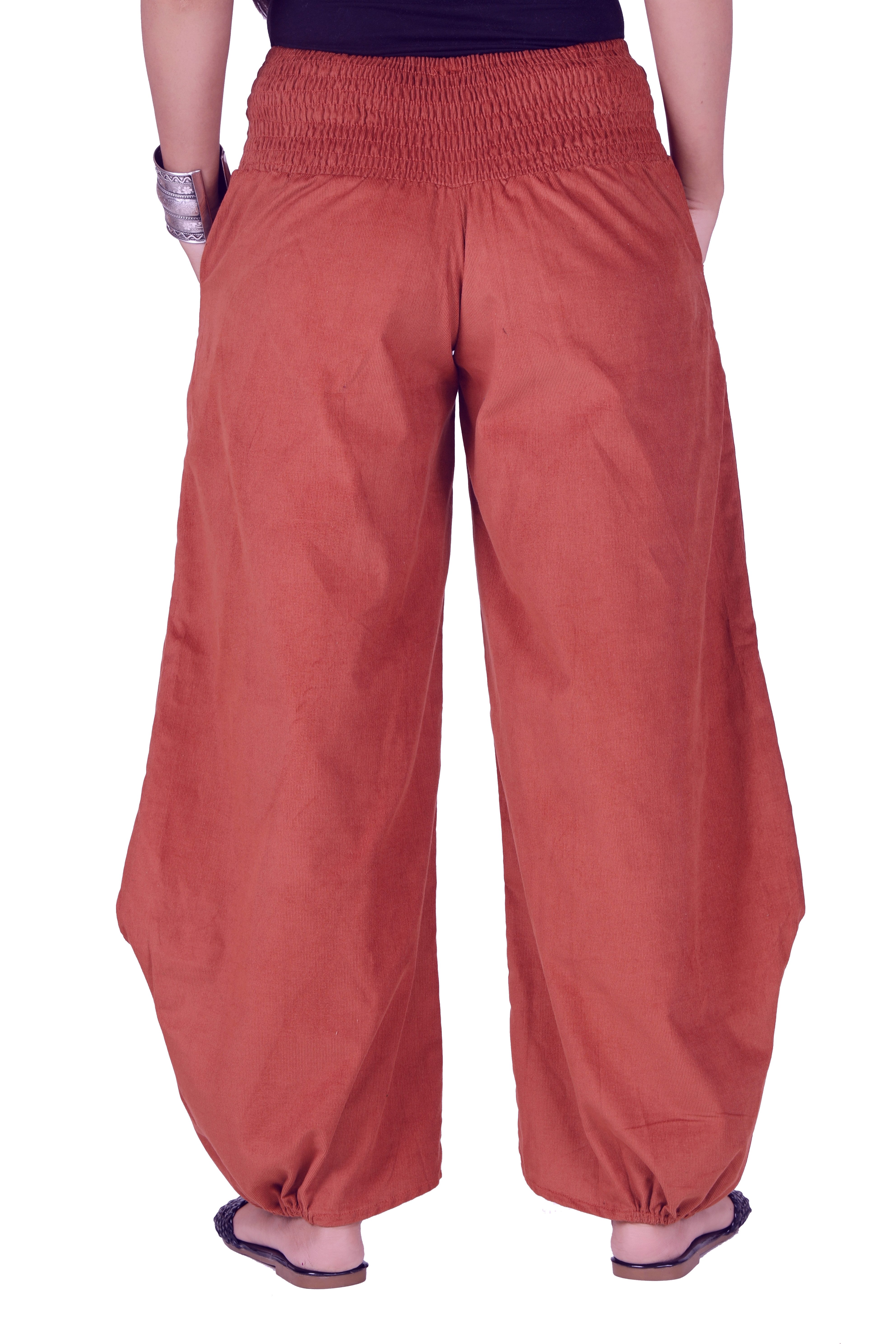 Guru-Shop Relaxhose Weite Cord Pluderhose, Feincord günstig online kaufen