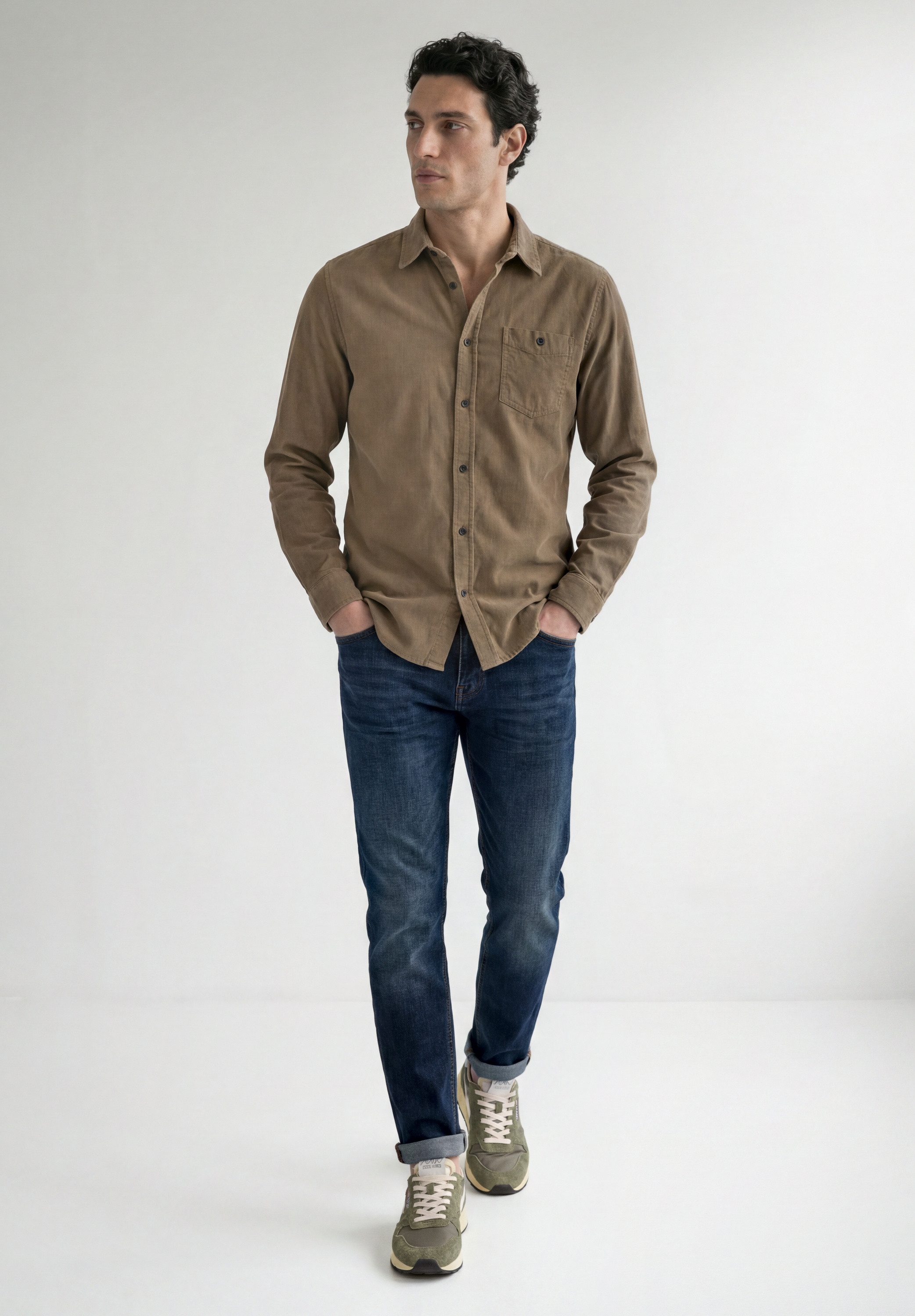 STREET ONE MEN Langarmhemd aus reiner Baumwolle