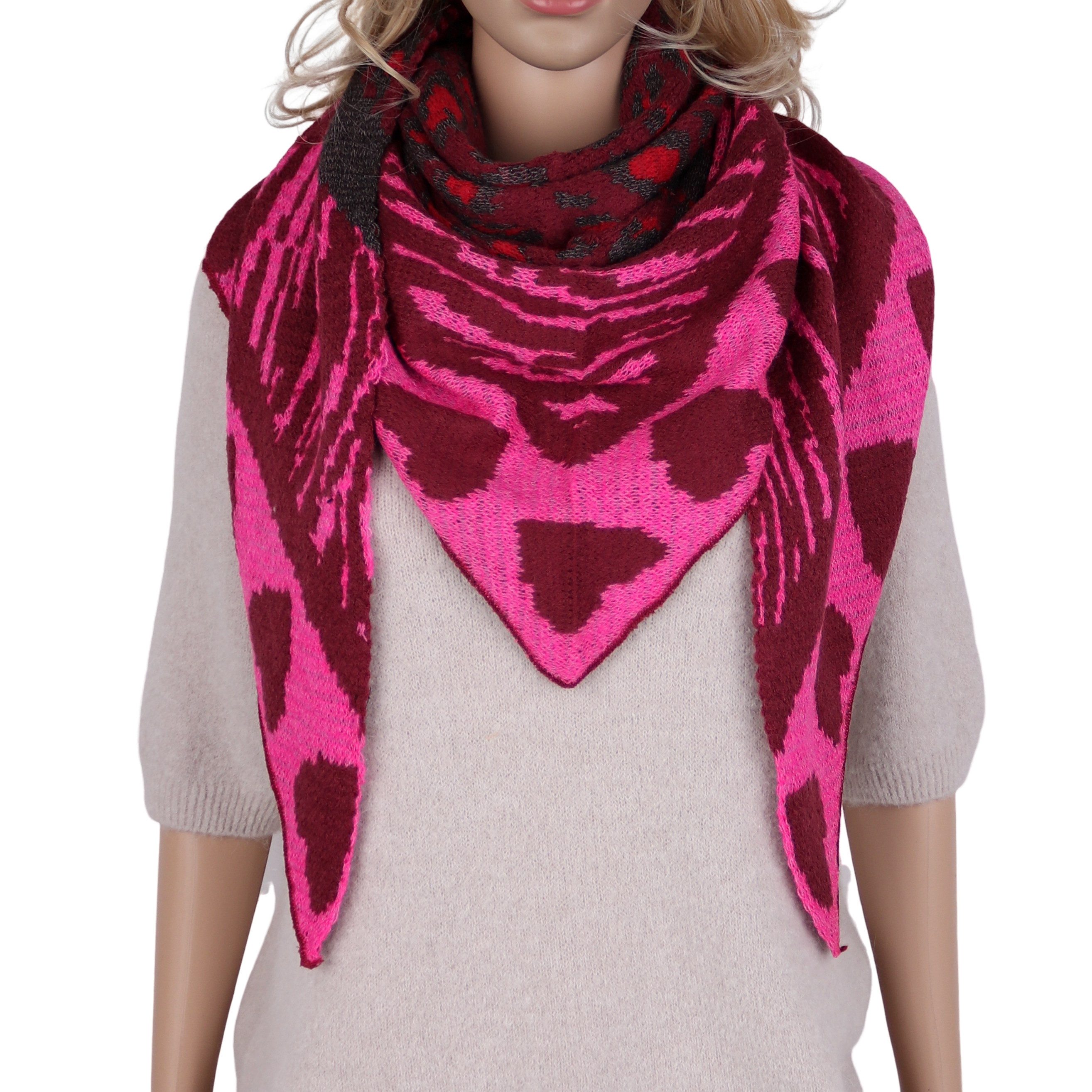 MIRROSI Dreieckstuch kuschliger und warmer Dreiecksschal günstig online kaufen