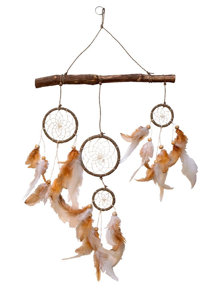 Saraswati Traumfänger Traumfänger Mobile naturfarben 30x60cm