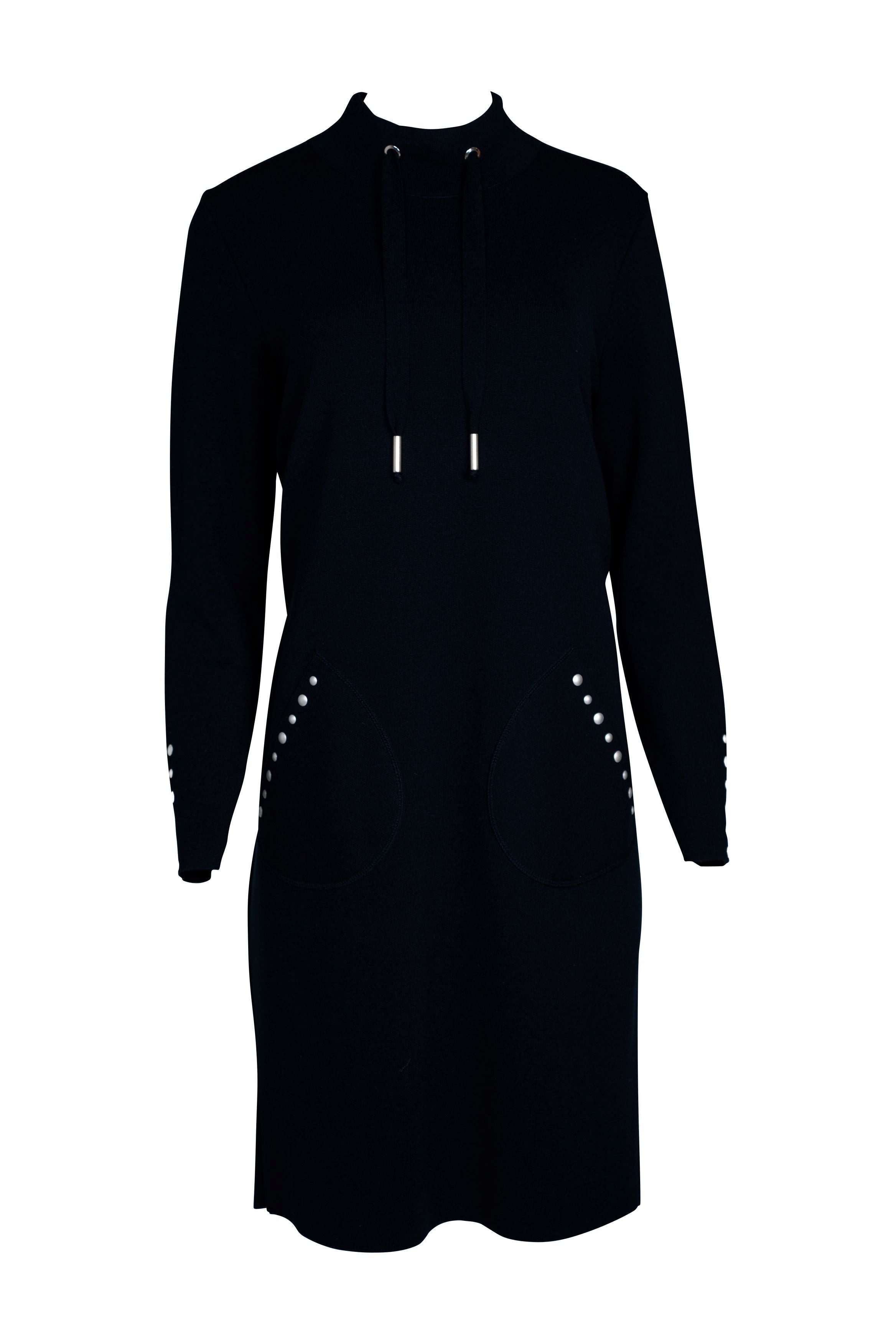 Faber Strickkleid Strickkleid mit Stehkragen mit Stehkragen
