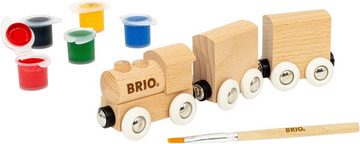 BRIO® Spielzeug-Zug Holzzug zum Anmalen, Made in Europe, FSC® - schützt Wald - weltweit