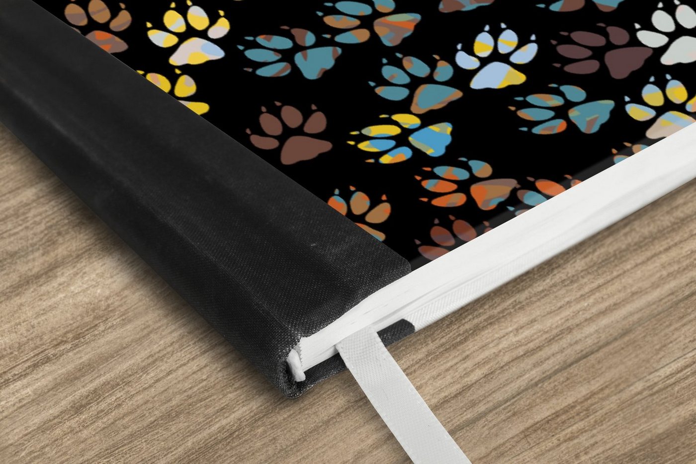 Thumbnail - MuchoWow Notizbuch Muster - Hunde - Pfoten - Jungen - Mädchen - Kinder - Kinder, Notebook, Notizblock a5, Tagebuch, Jour...