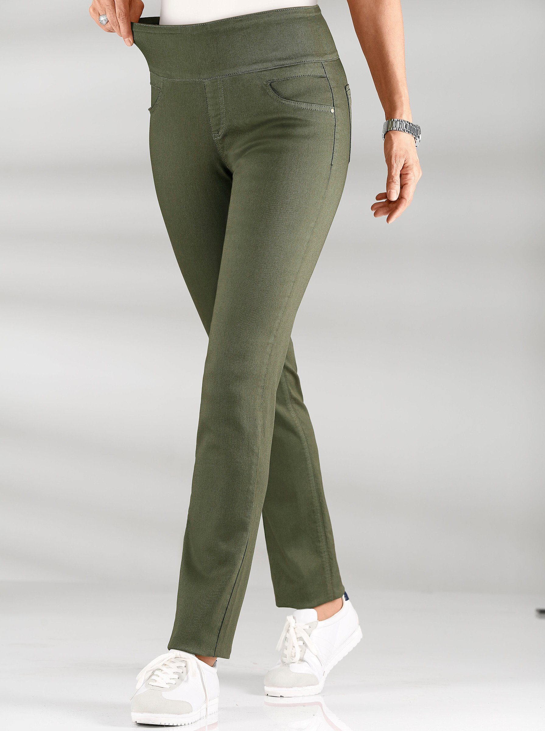 WITT WEIDEN Jerseyhose Innenbeinlänge ca. 72 cm khaki