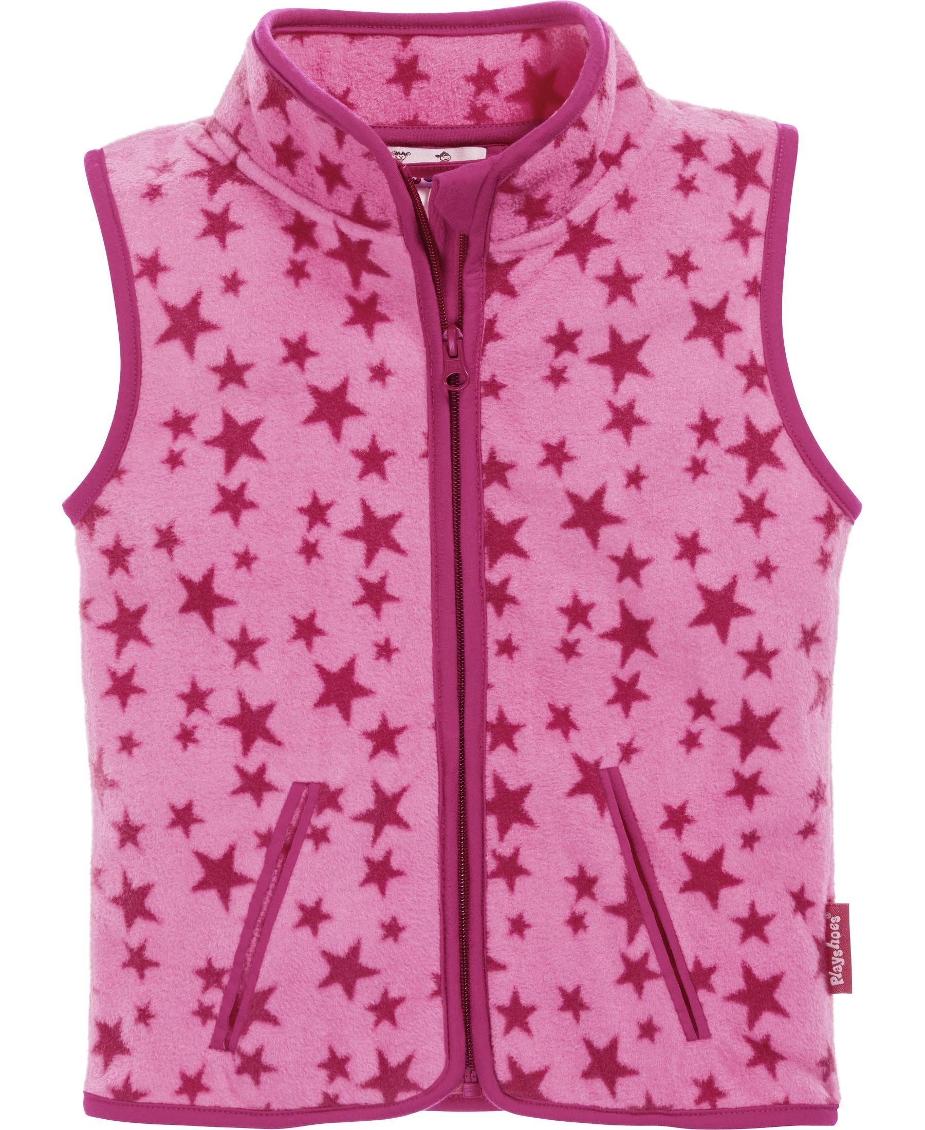 Playshoes Strickfleecejacke Fleece-Weste Sterne