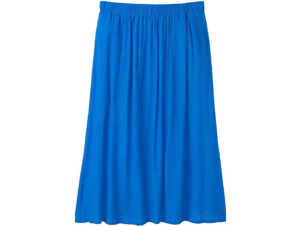 Tranquillo Sommerrock tranquillo Damen-Midi-Rock aus Crinkle-Viskose, mi